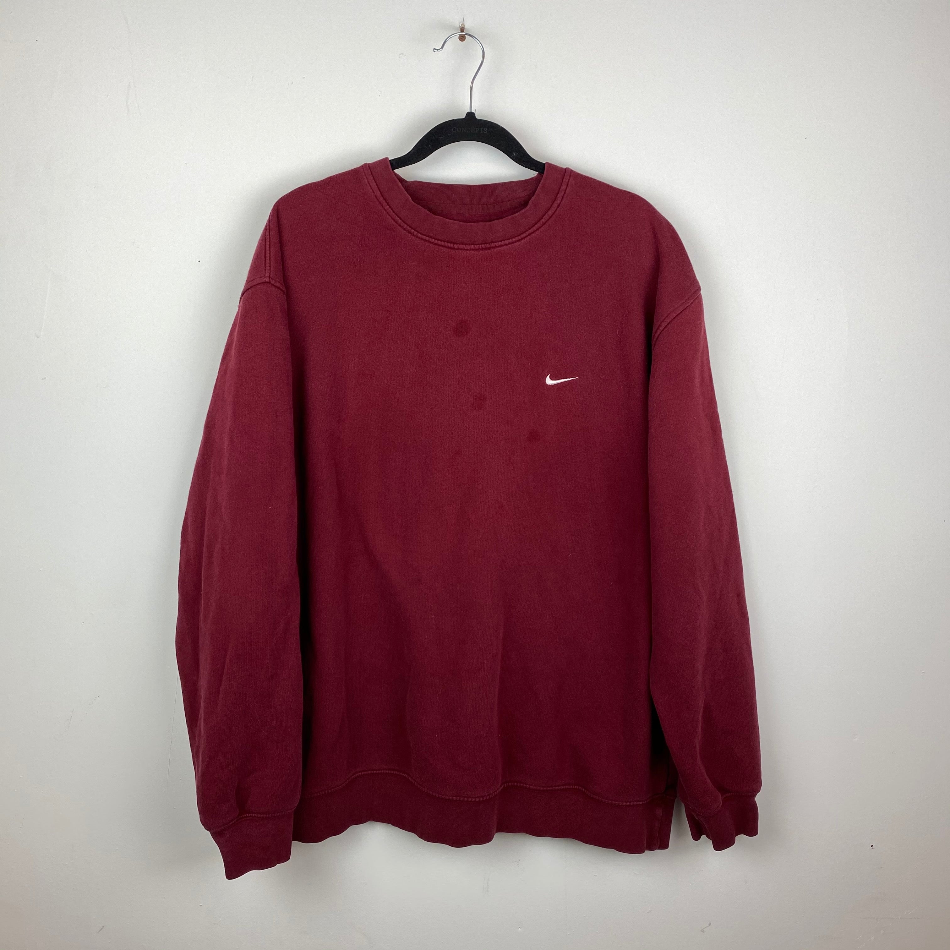 Burgundy Nike crewneck