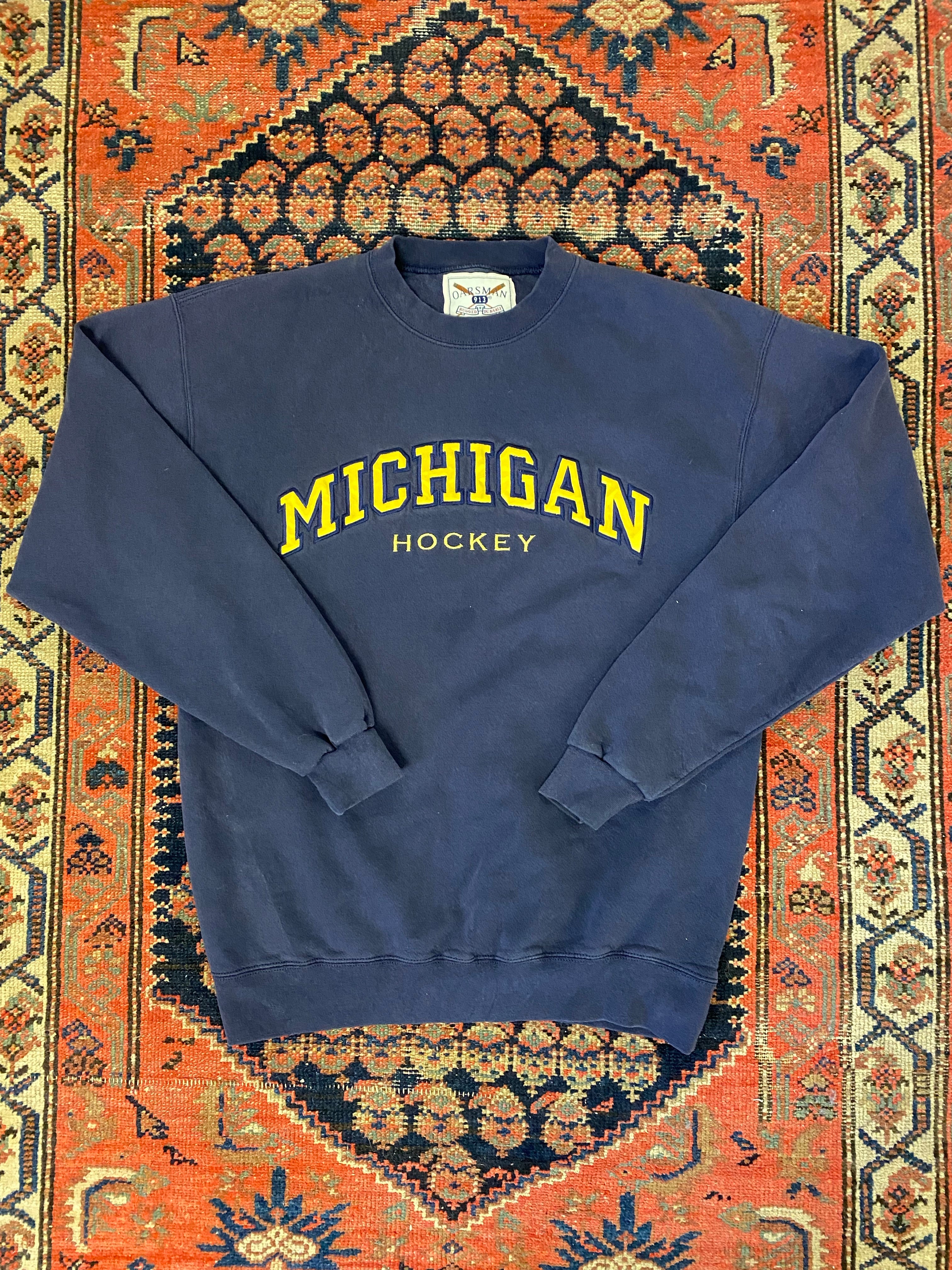 90s Michigan Hockey Crewneck - M