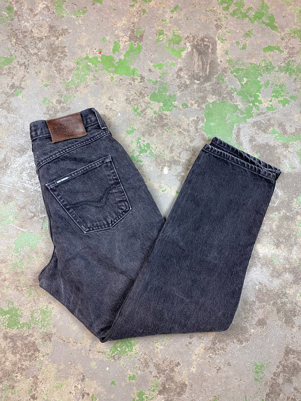 90s straight leg Harley denim pants