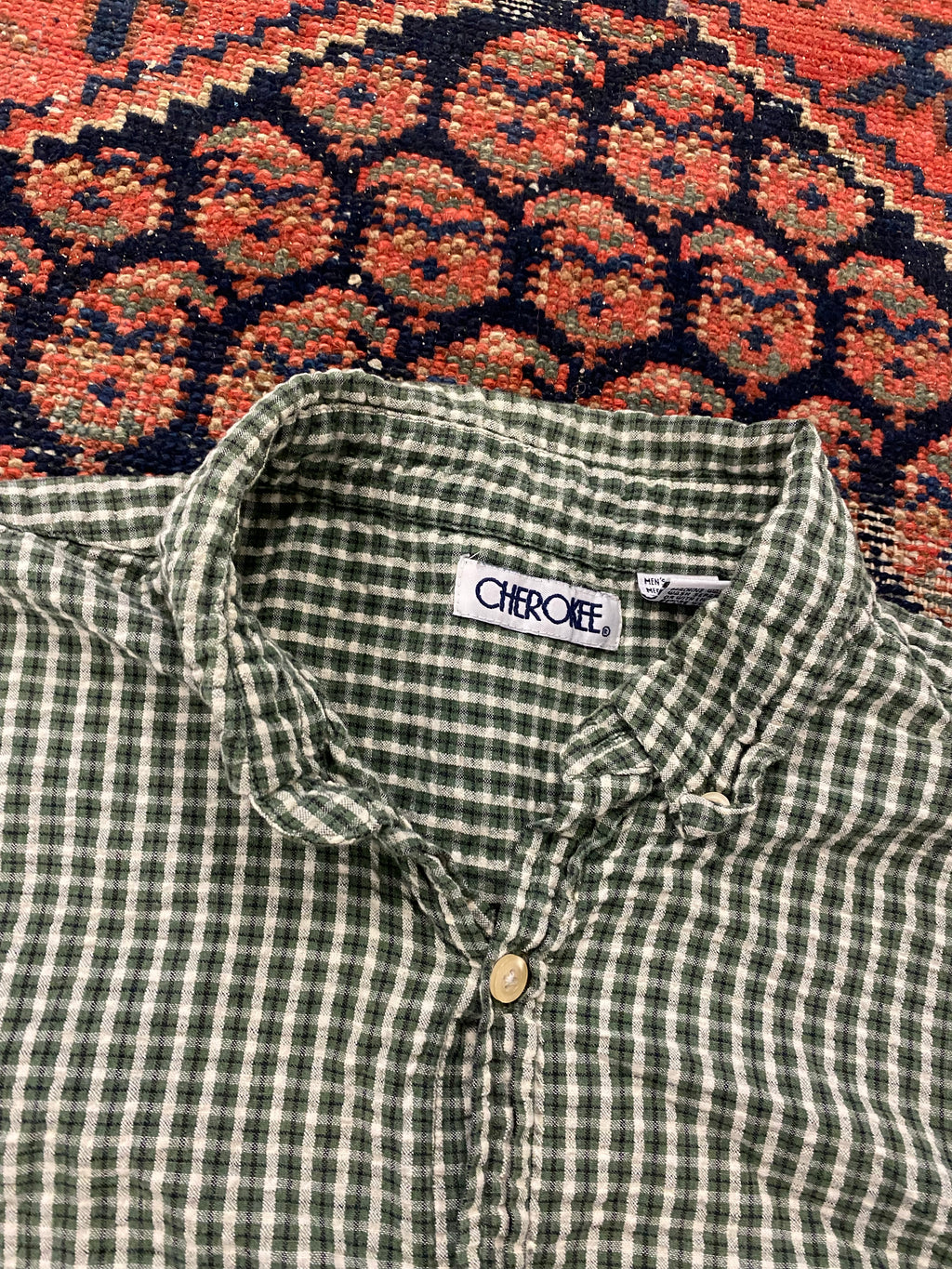 90s Short Sleeve Button Up - M