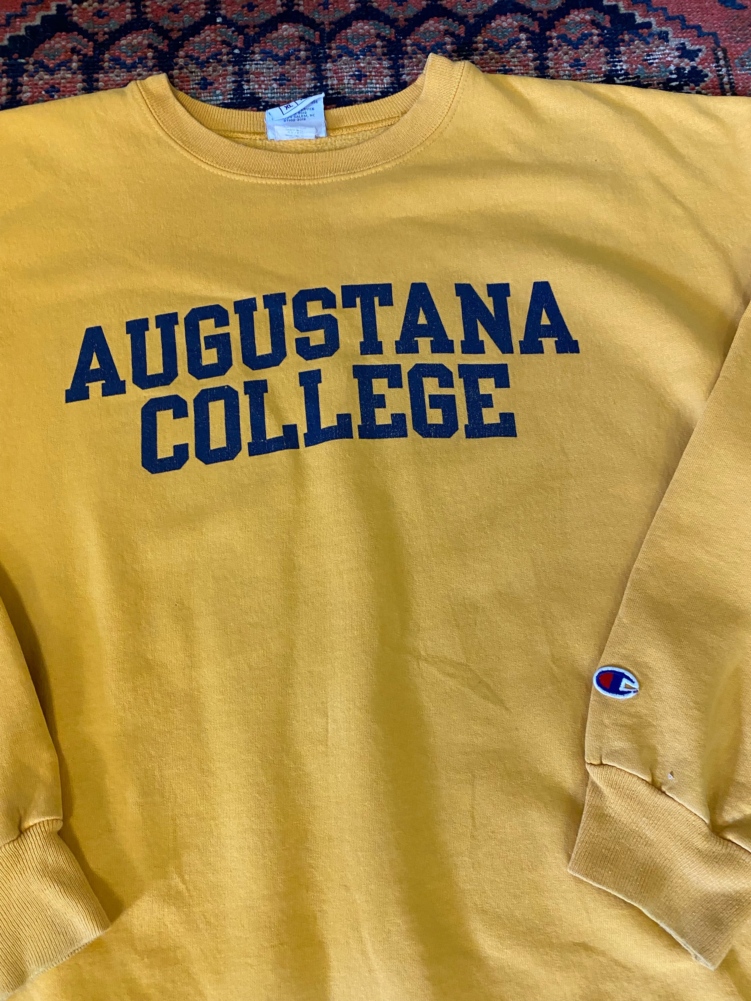 Vintage Augustana College Champion Crewneck - L