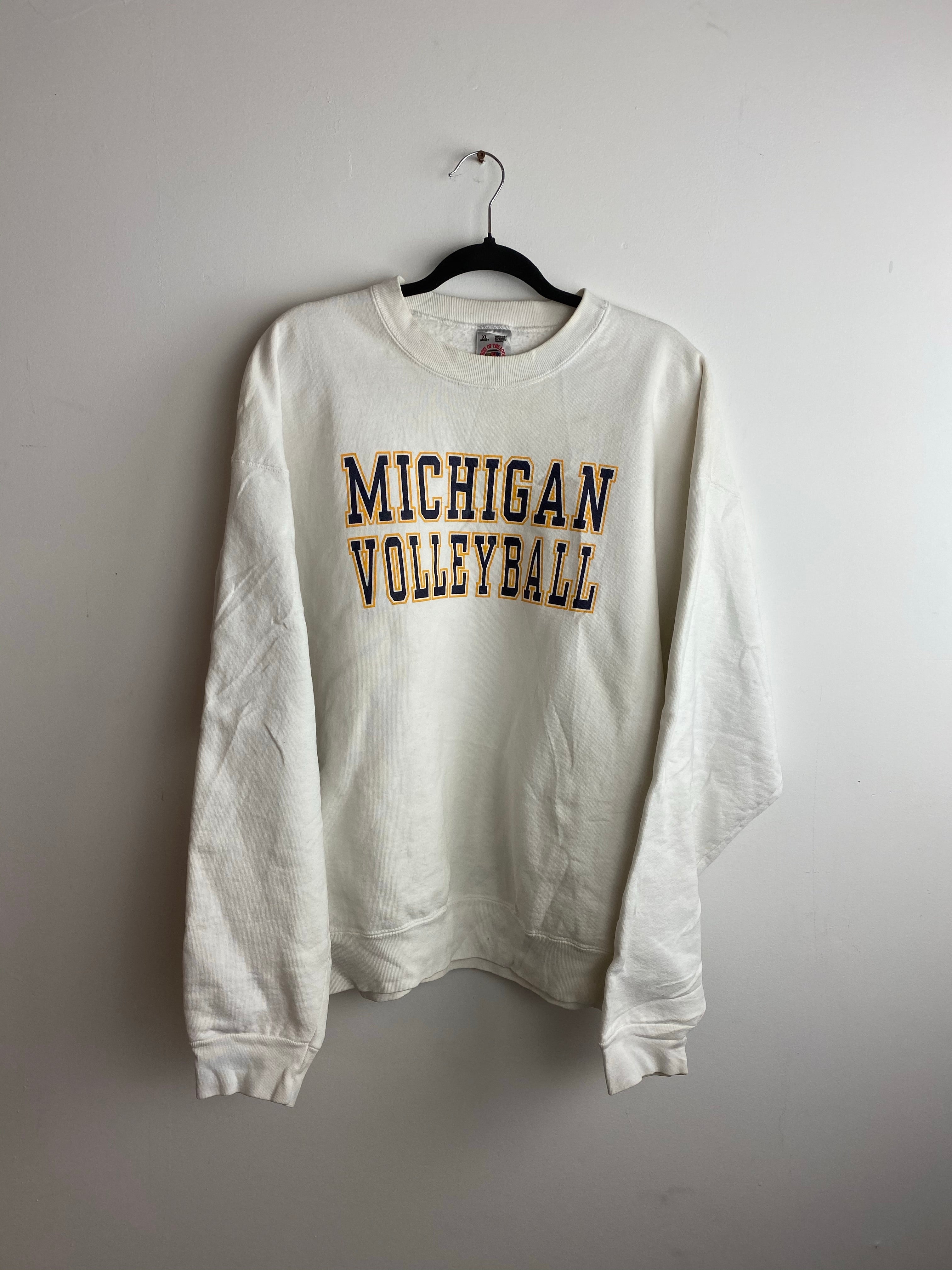 Heavy weight Michigan volleyball crewneck