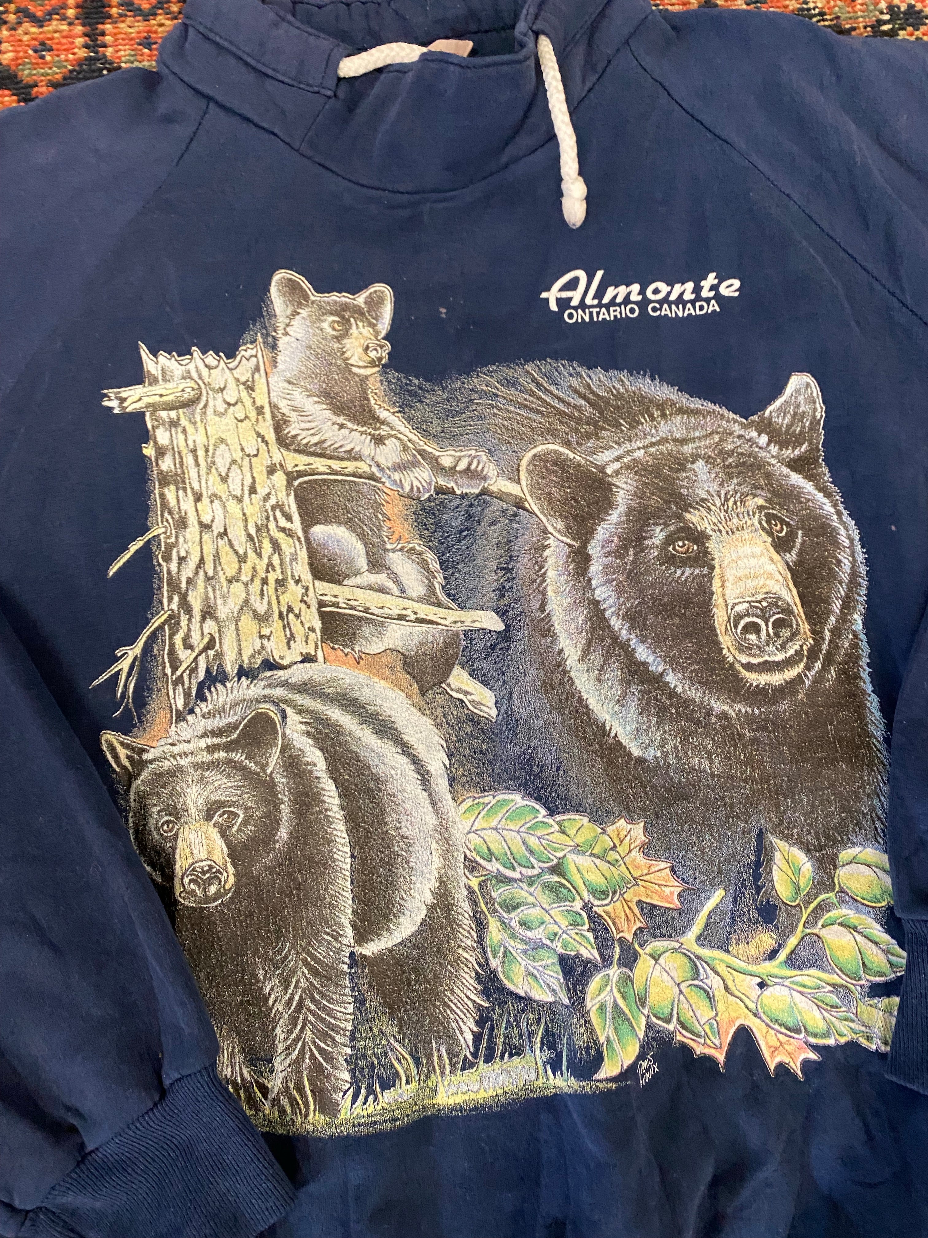 Vintage Ontario Bear Crewneck - M