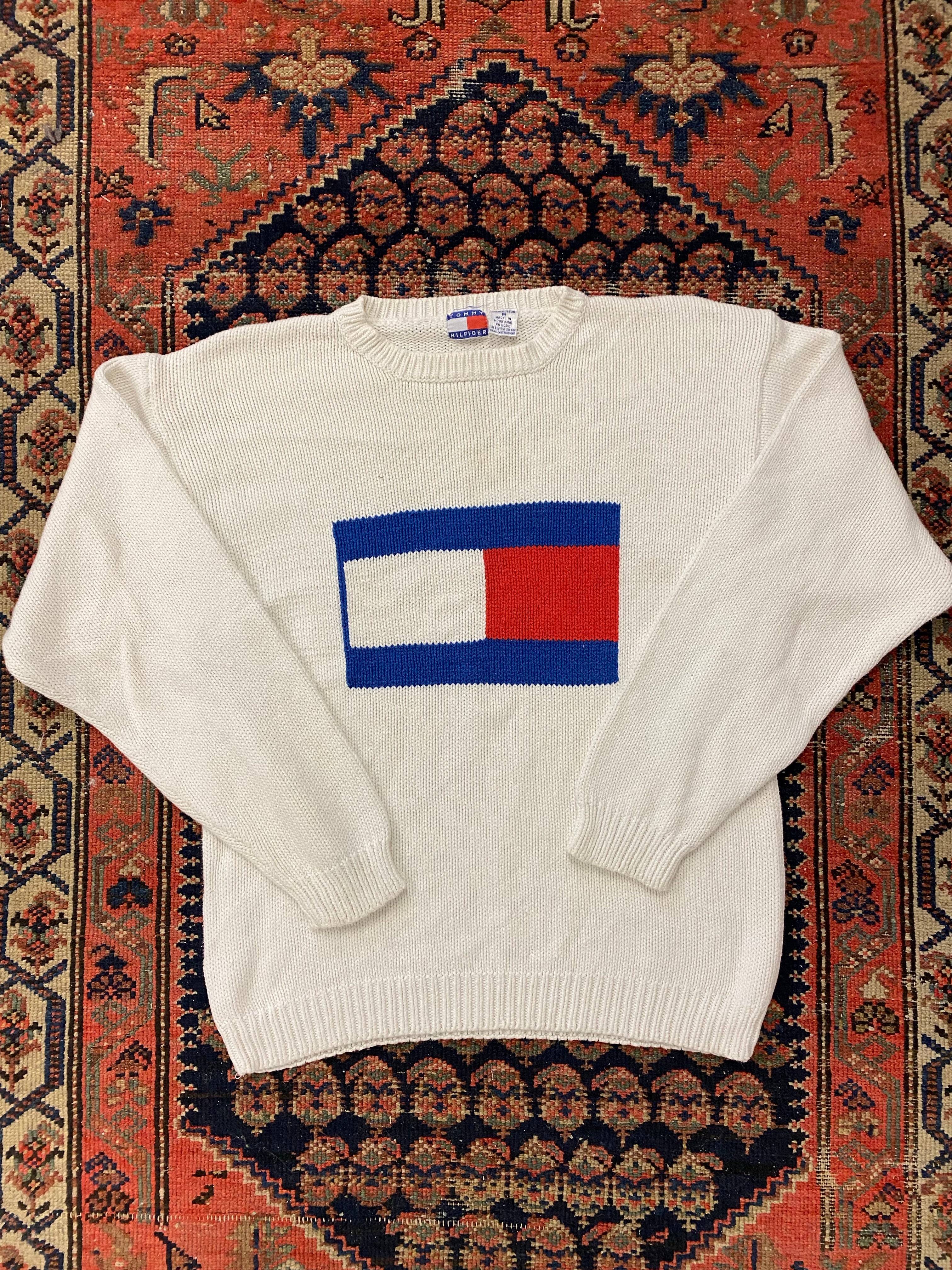 90s Tommy Knit Sweater - M