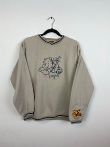 Embroidered Pooh & Tiger crewneck