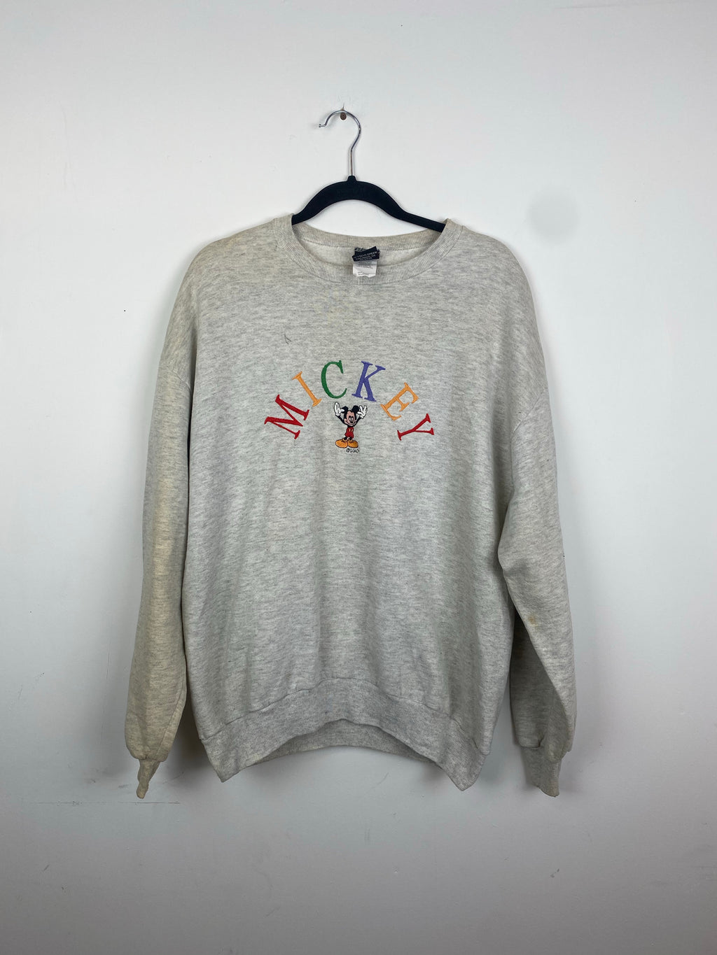 Vintage Embroidered Mickey Mouse crewneck