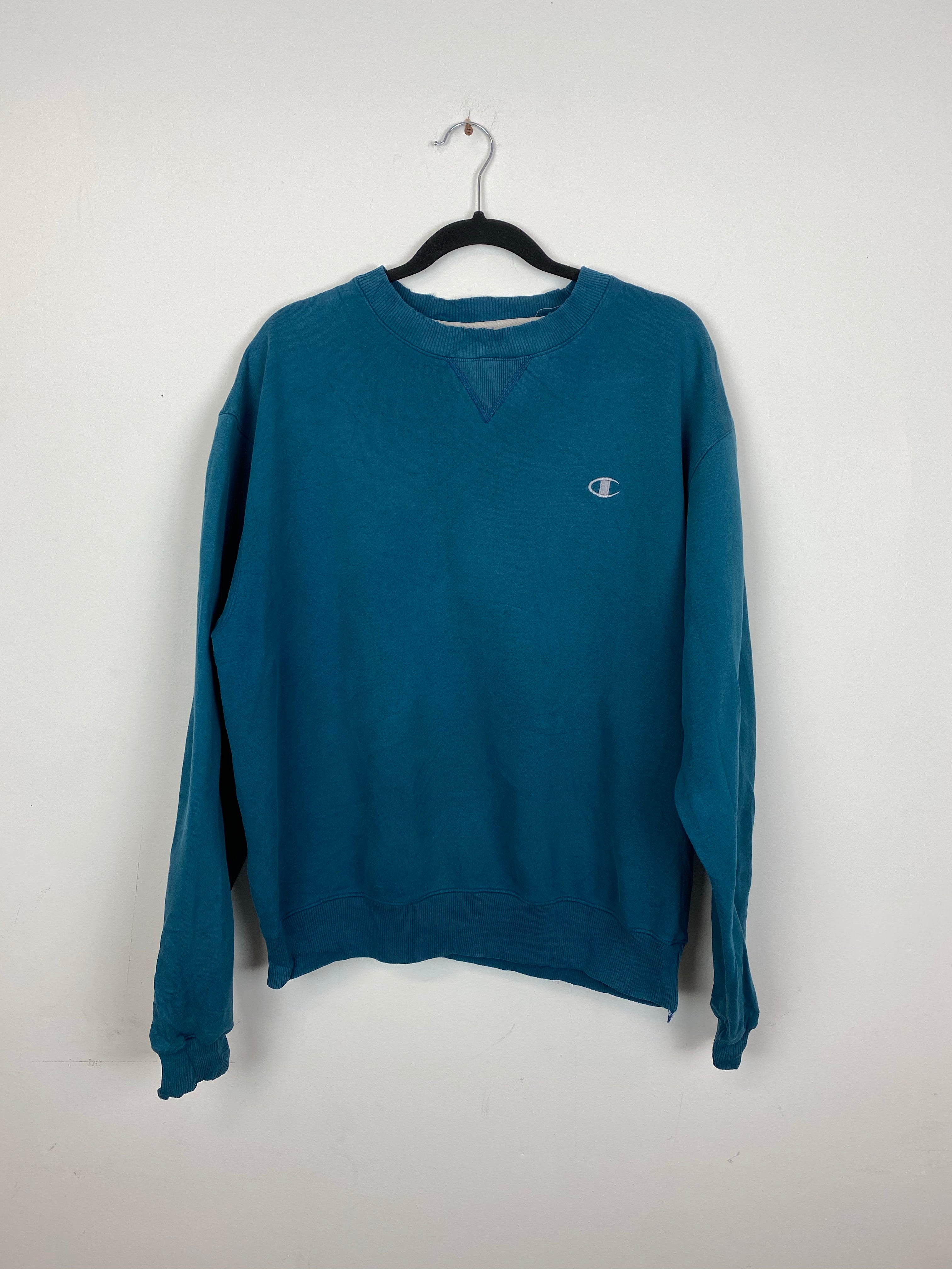 Teal champion crewneck