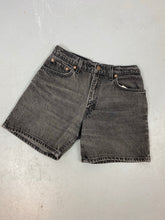 Load image into Gallery viewer, 90s high waisted Levi’s denim shorts - 28in