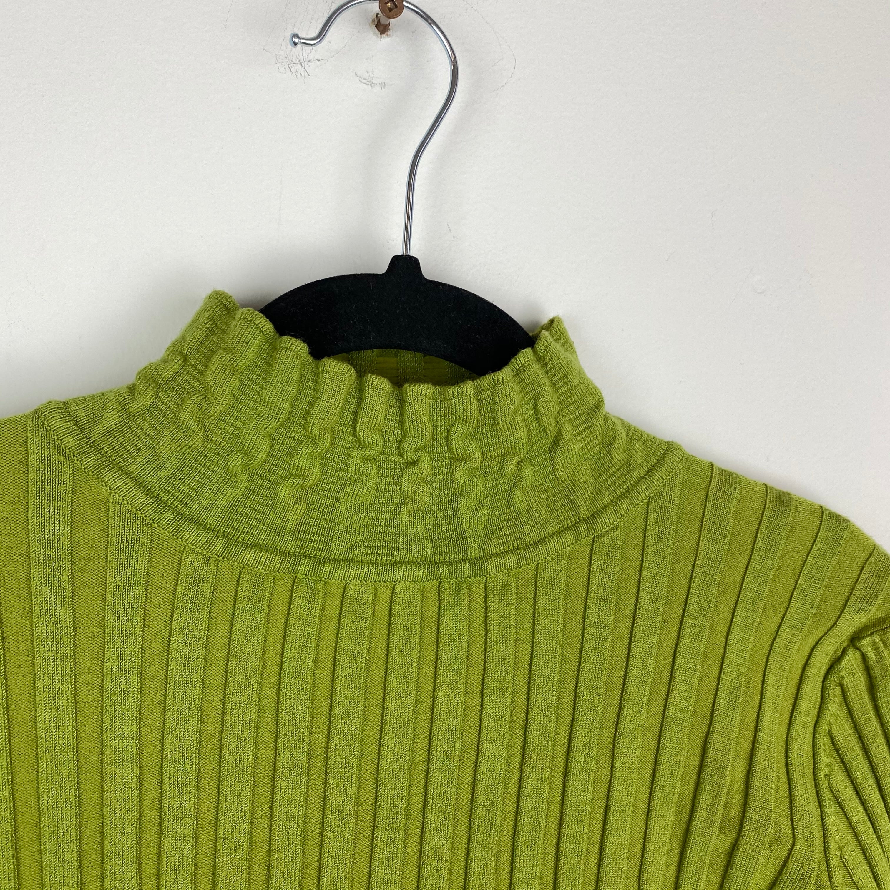 Funky green long sleeve top