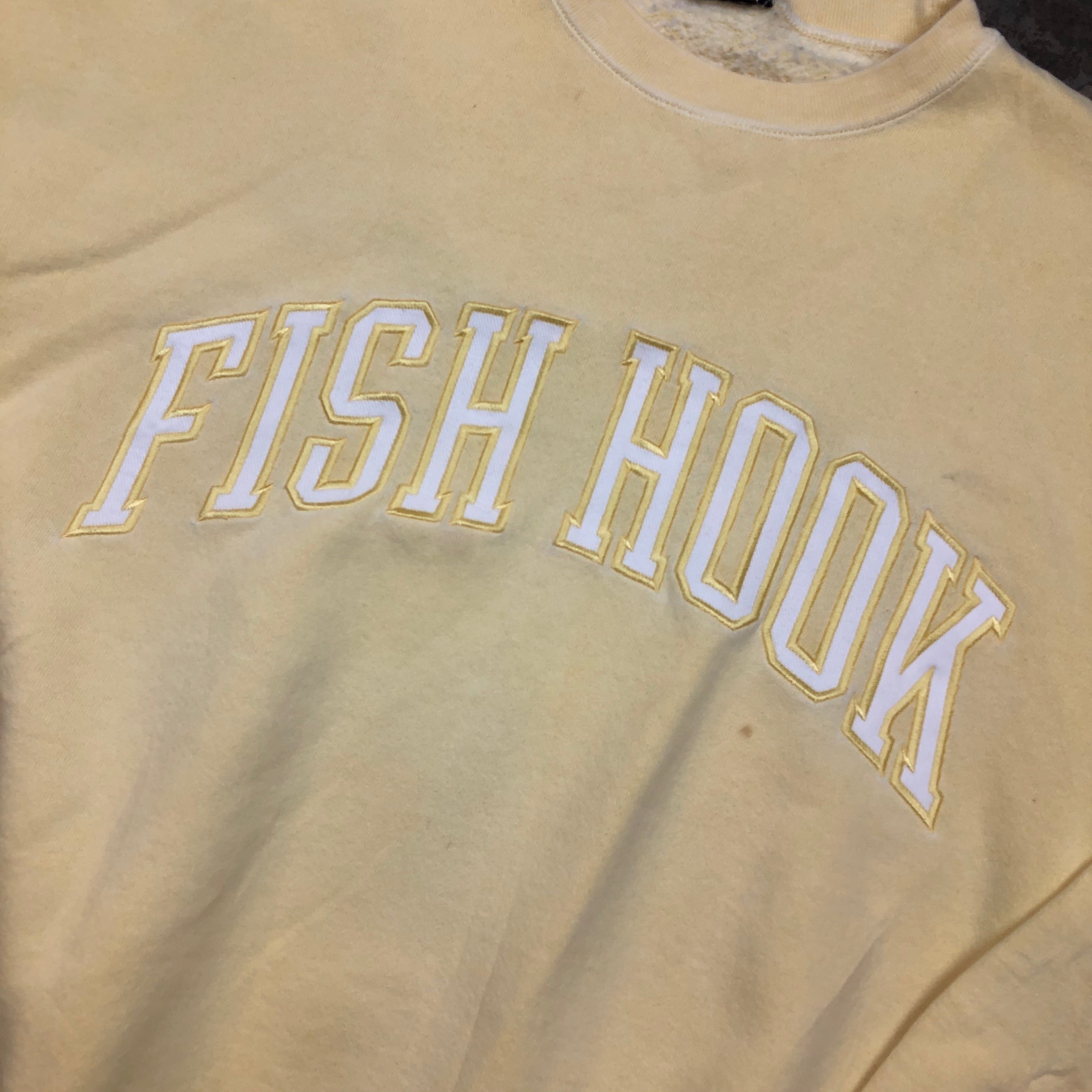 Varsity fishhook crewneck