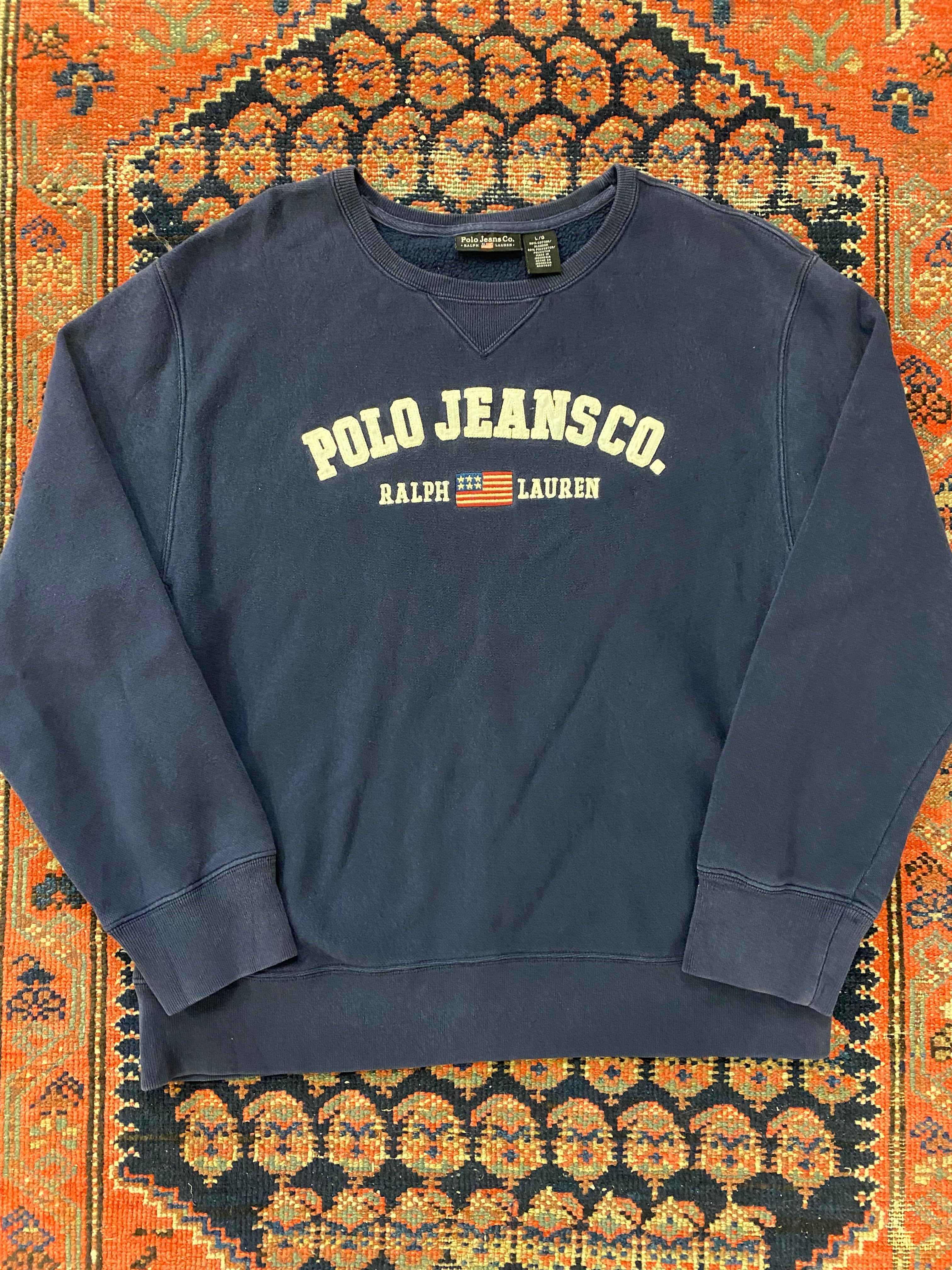 Vintage Polo Jeans Crewneck - WMNS/L