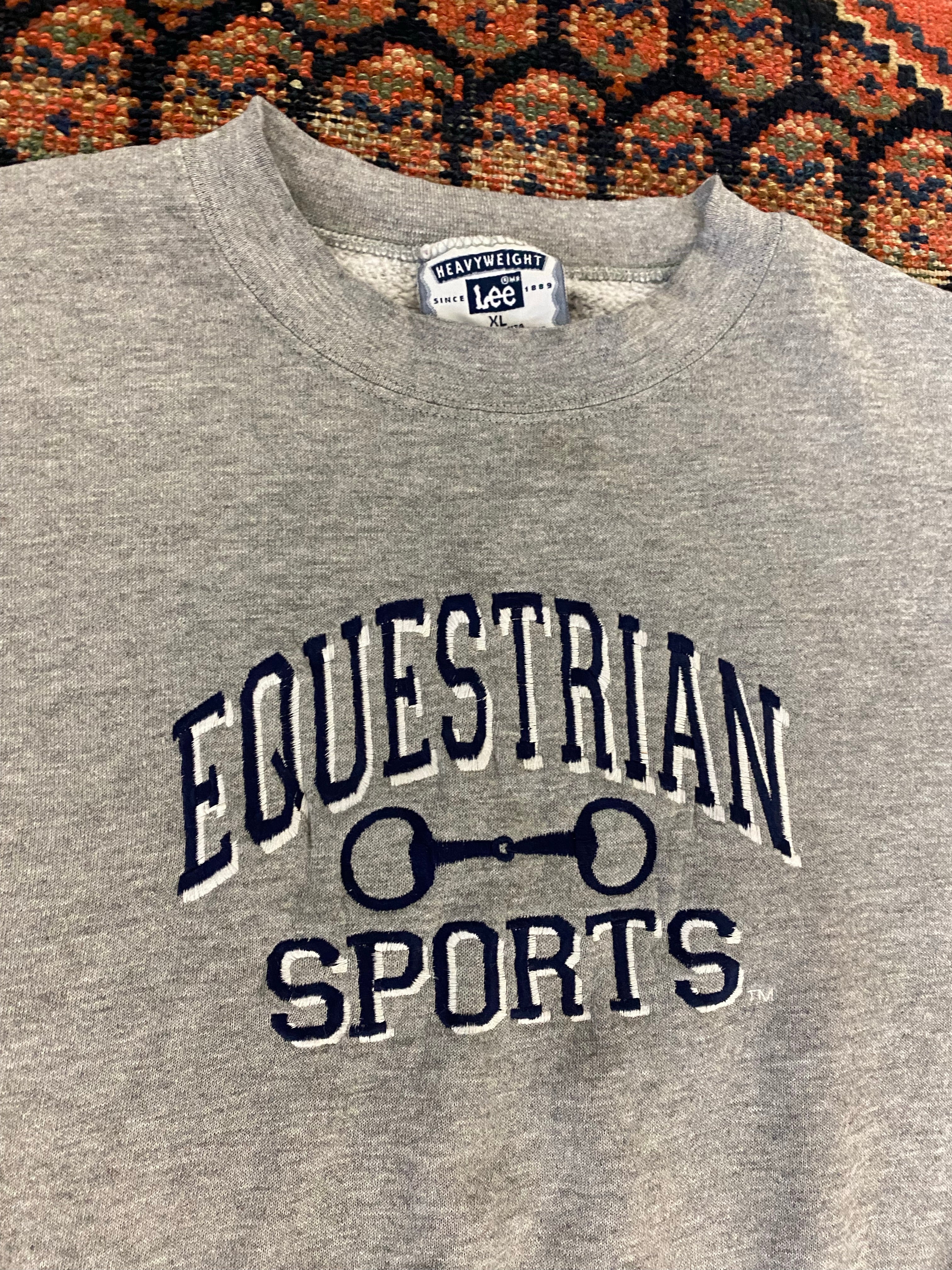 Vintage Equestrian Sports Crewneck - L