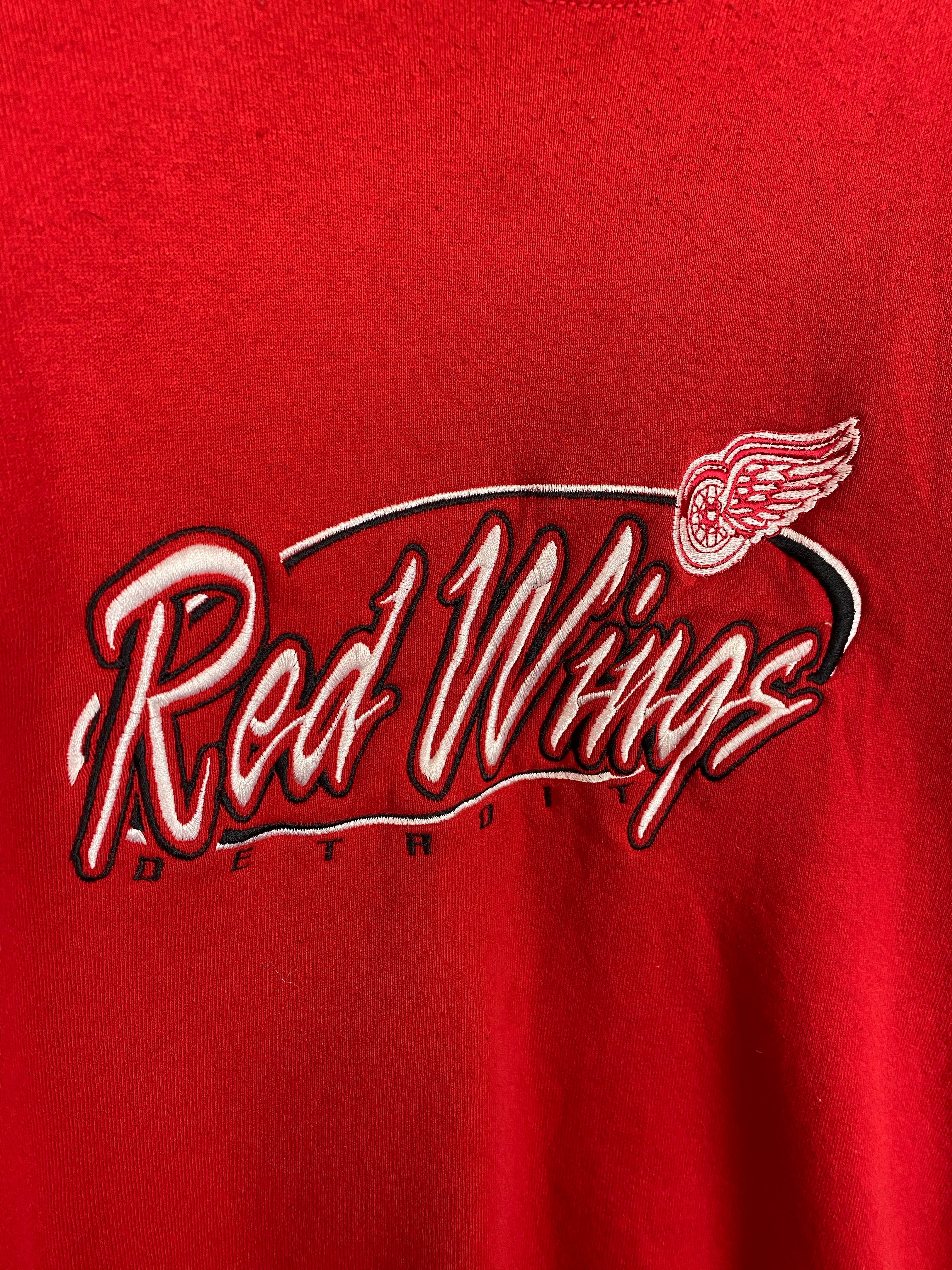 Vintage Embroidered Detroit Red Wings crewneck - M