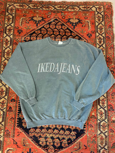 90s Stone Wash Ikeda Jeans Crewneck - XL