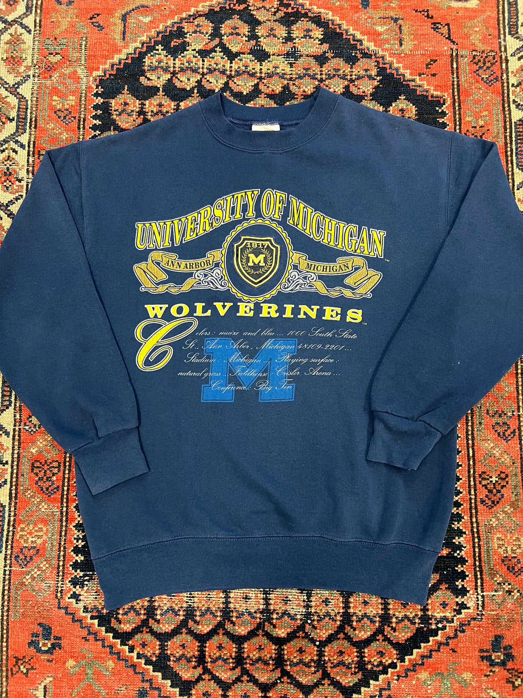 VINTAGE UNIVERSITY OF MICHIGAN CREWNECK - MEDIUM