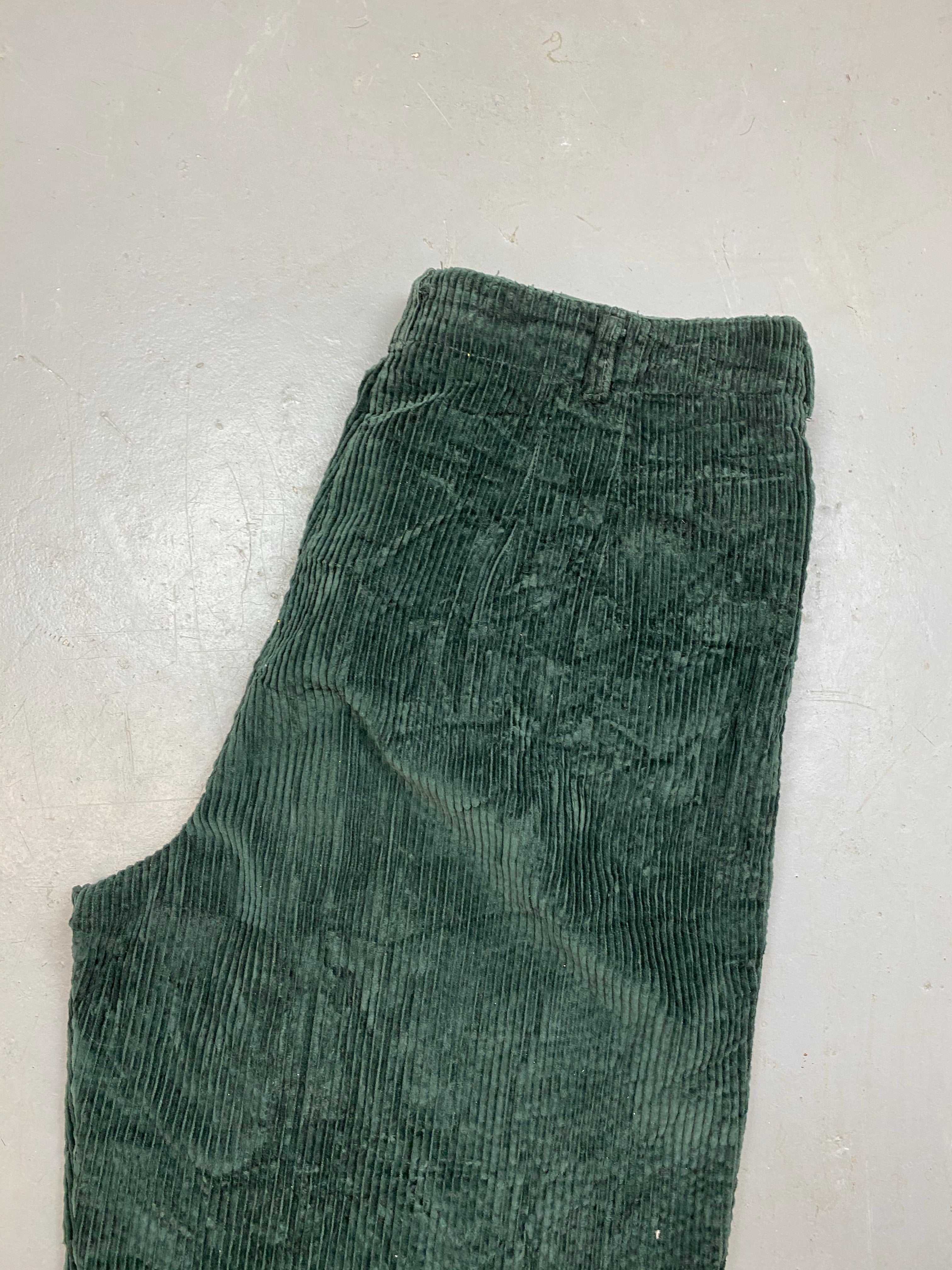 Vintage dark green corduroy pants