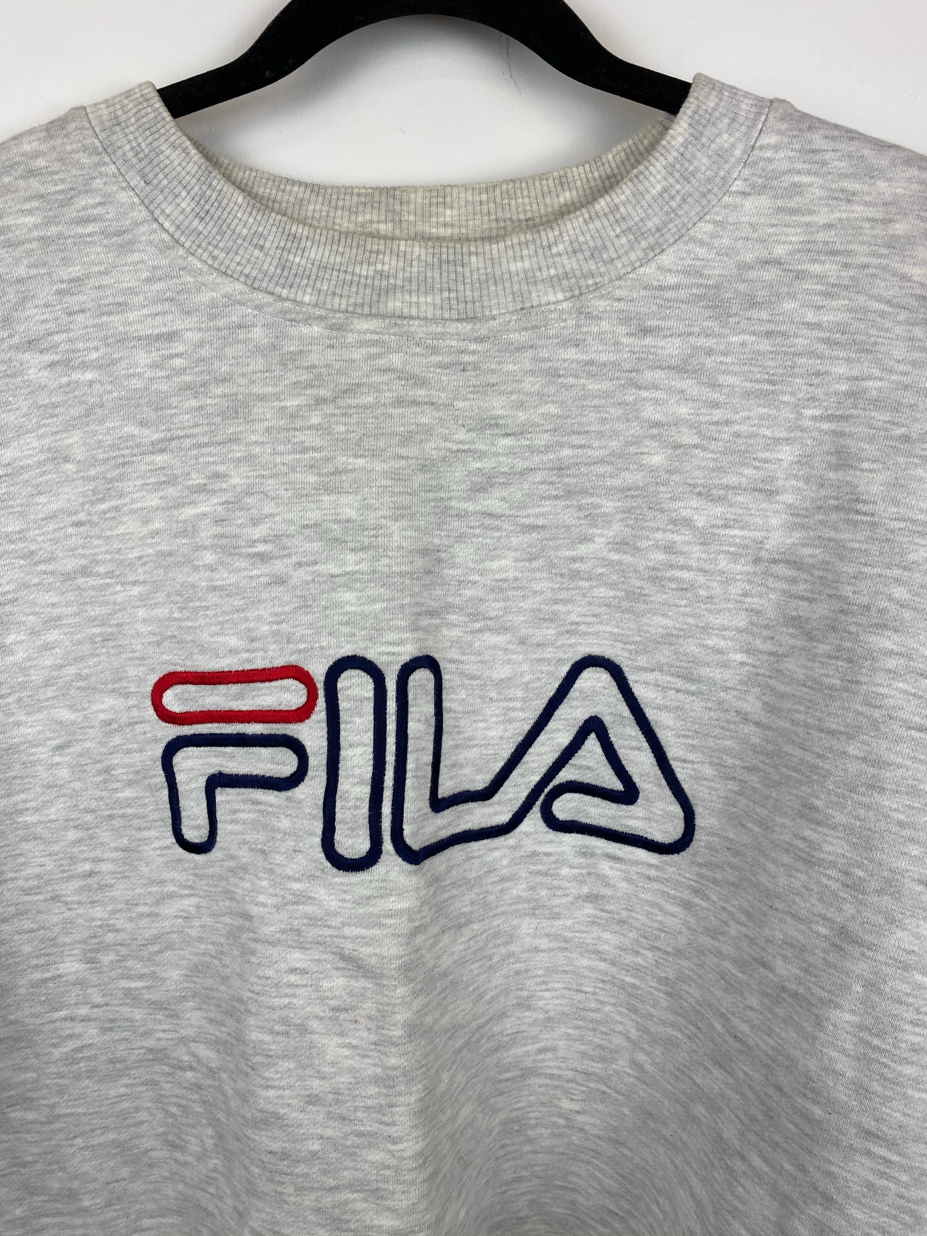 Oversized heavyweight Fila crewneck
