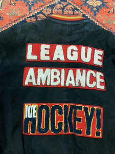 1965 League Ambiance Hockey Suede Jacket - L