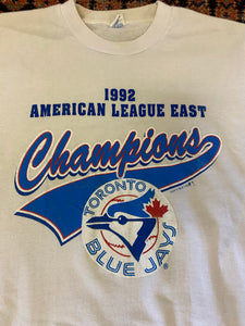1992 Blue Jays Single Stitch T Shirt - S