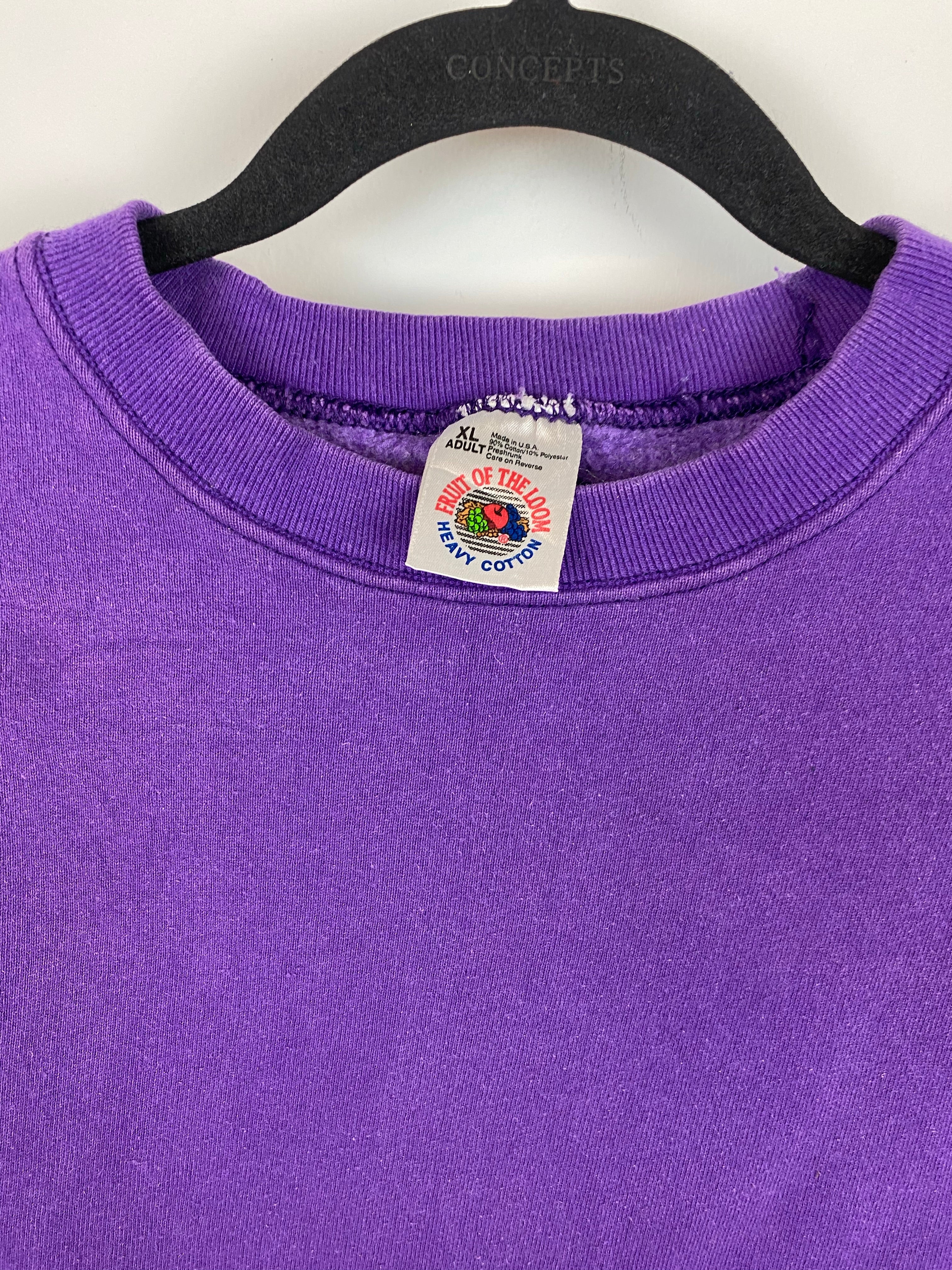 Vintage purple crewneck - M