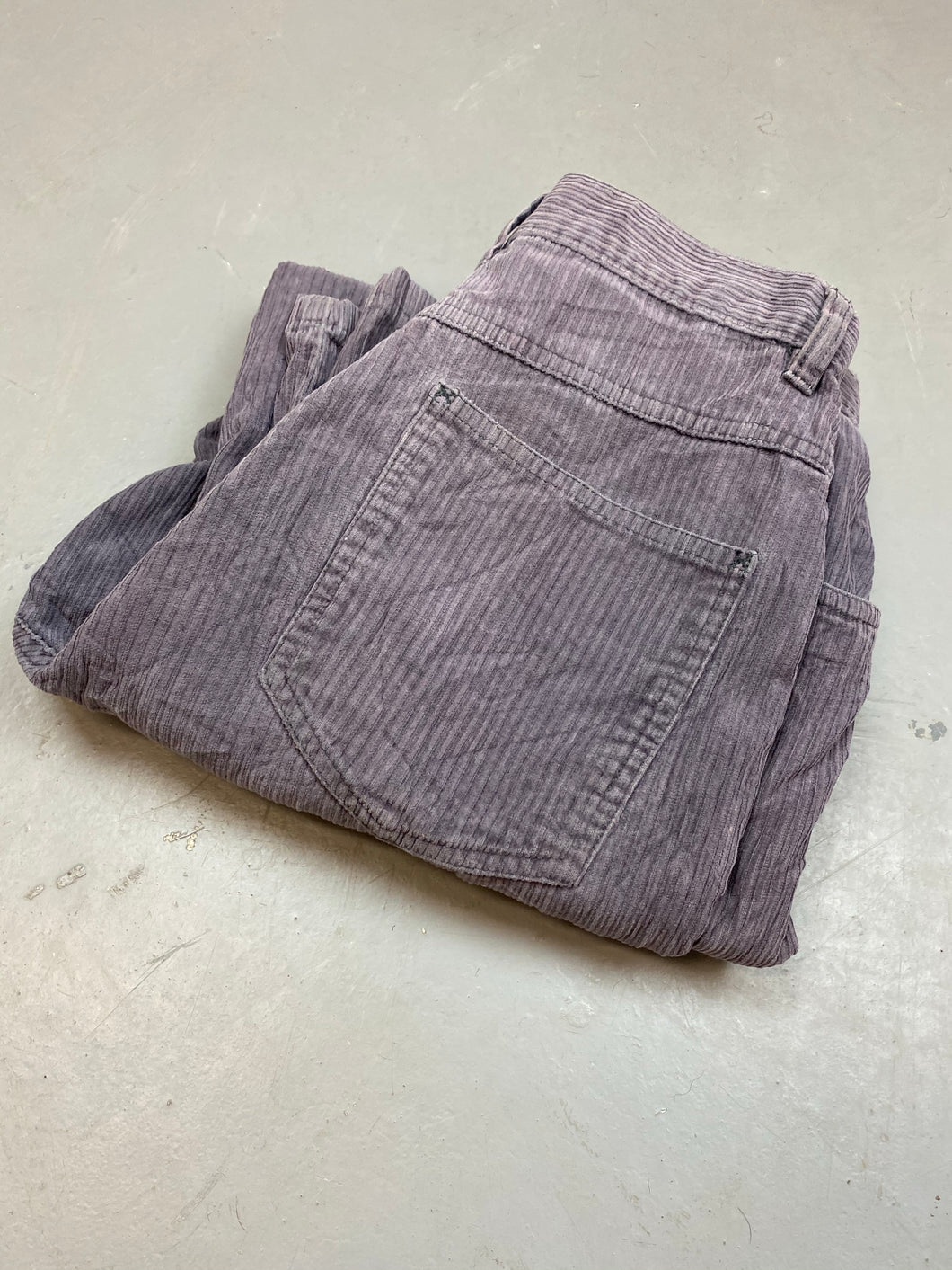 Vintage stone wash purple corduroy pants