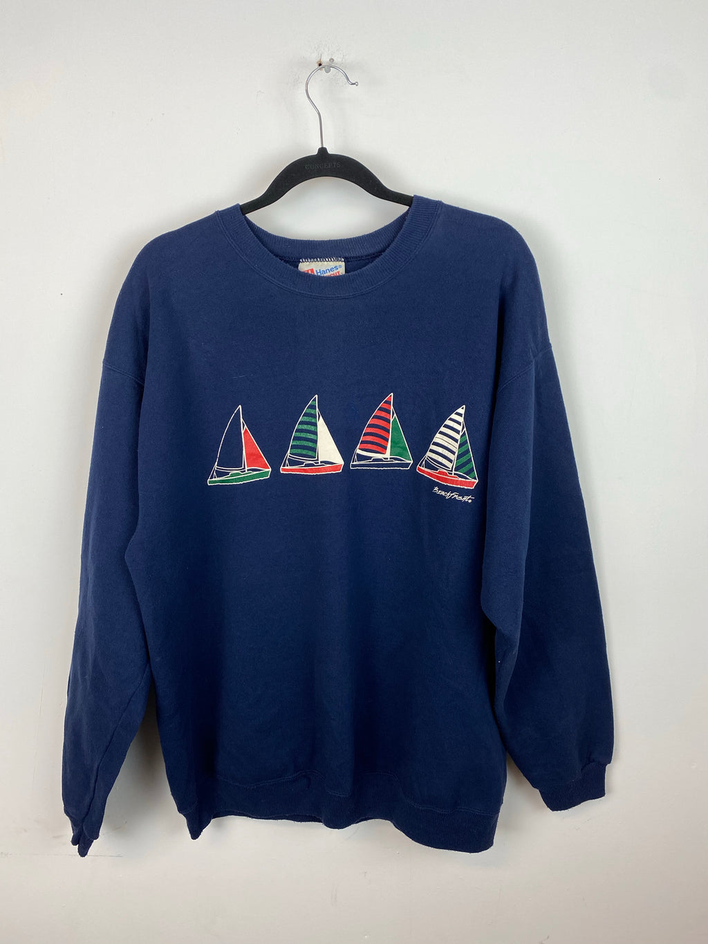90s beach front crewneck - M