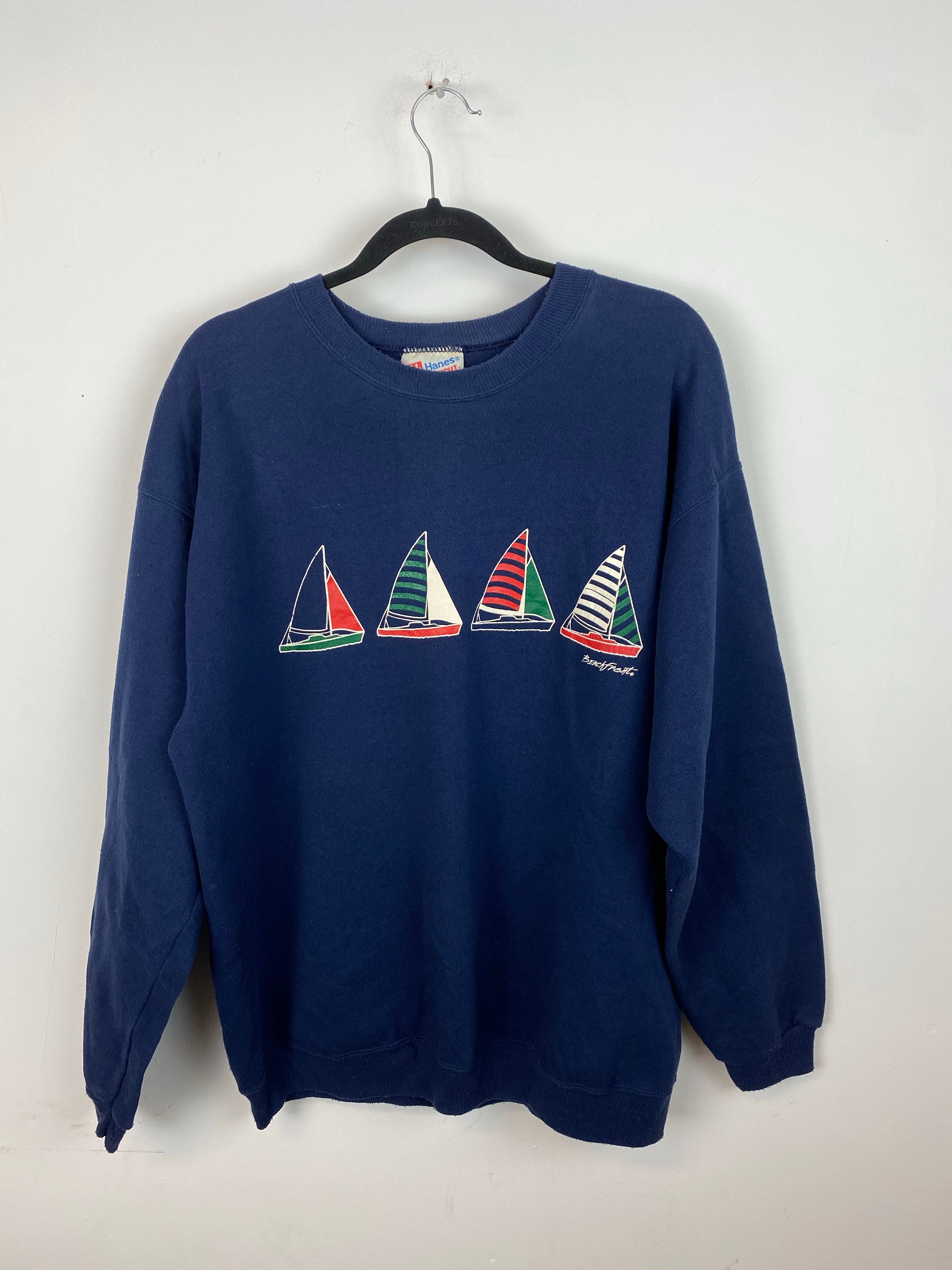 90s beach front crewneck - M