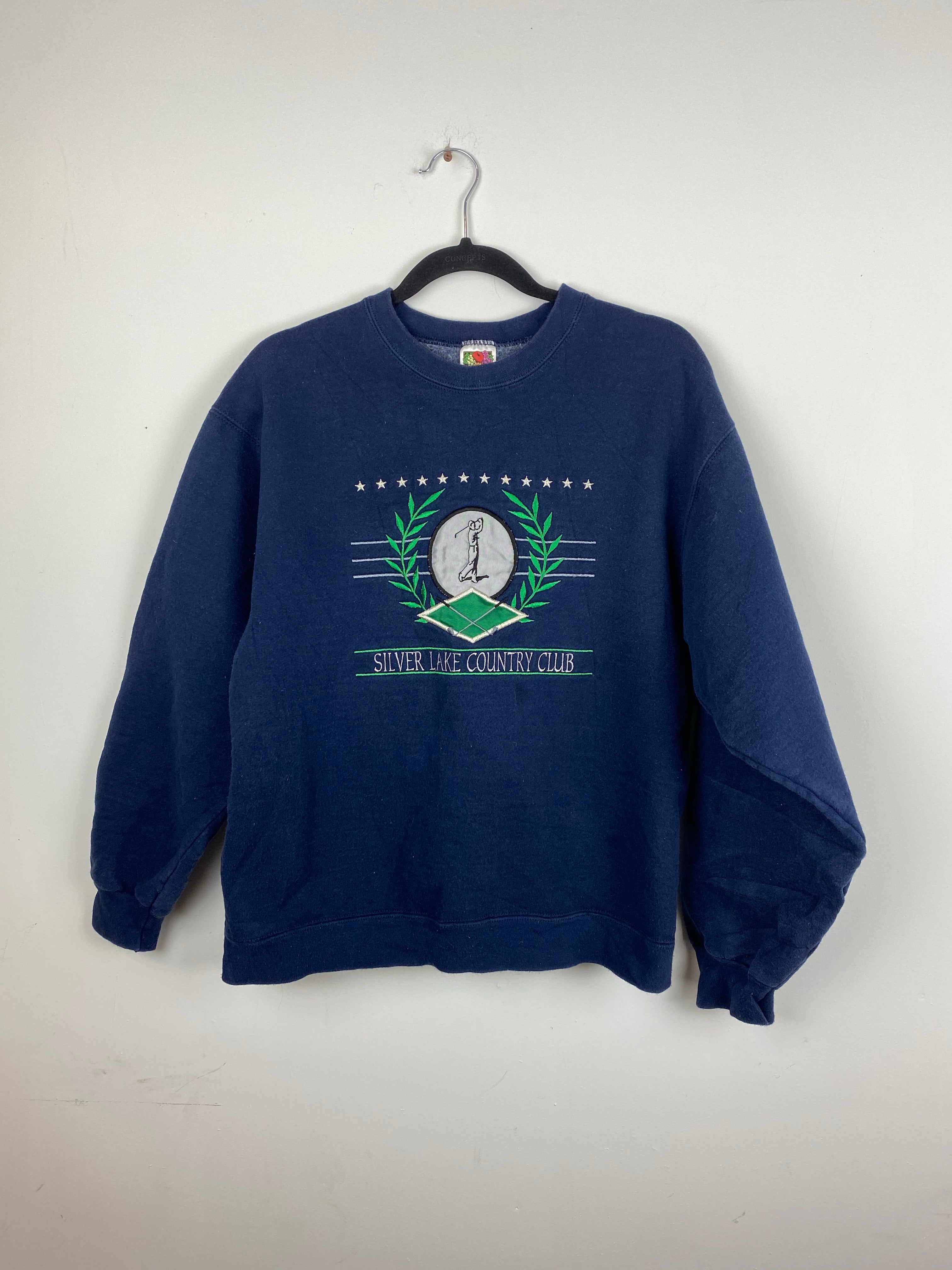 90s embroider Golf crewneck