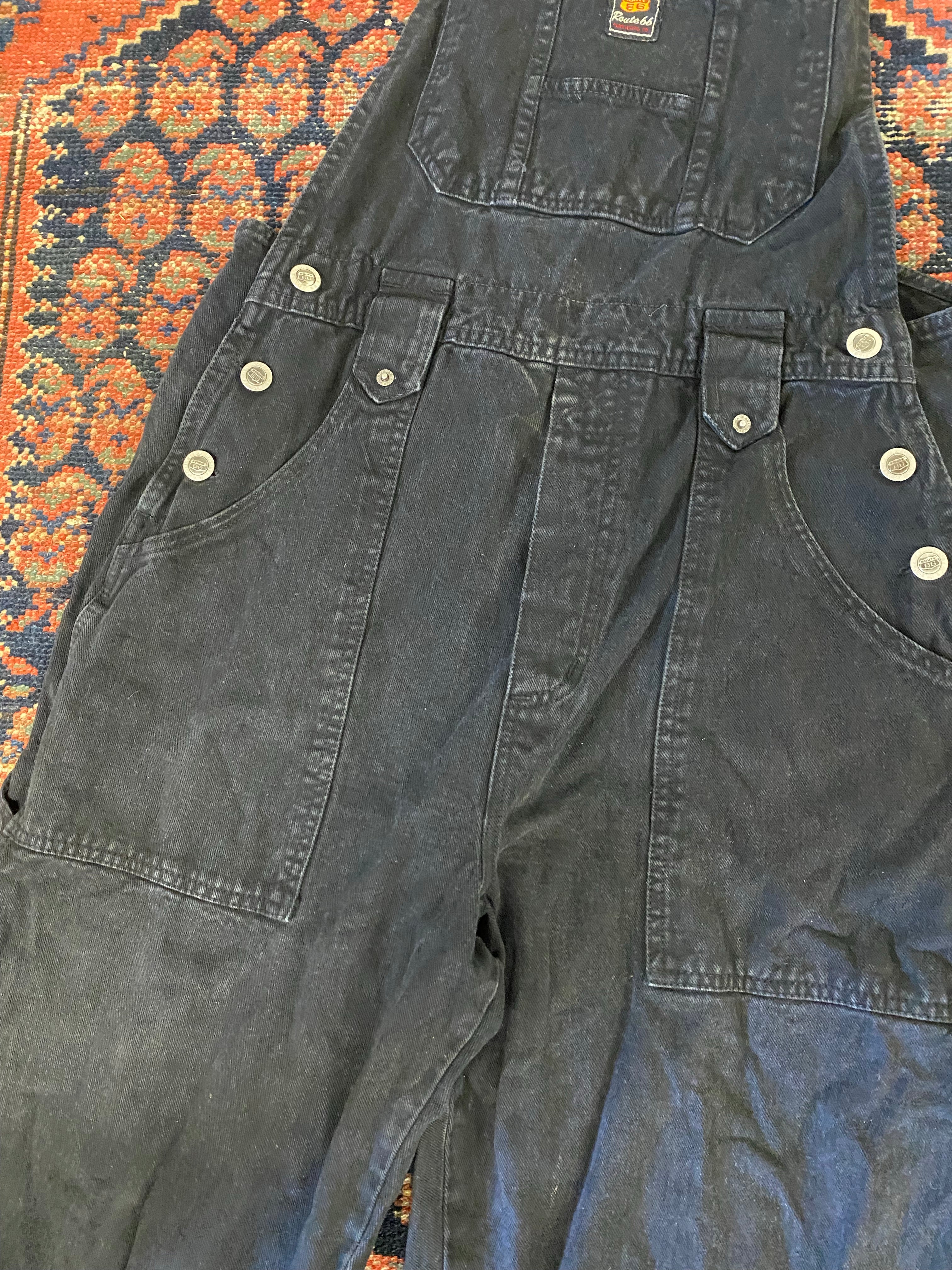 90s Route 66 Overalls - M