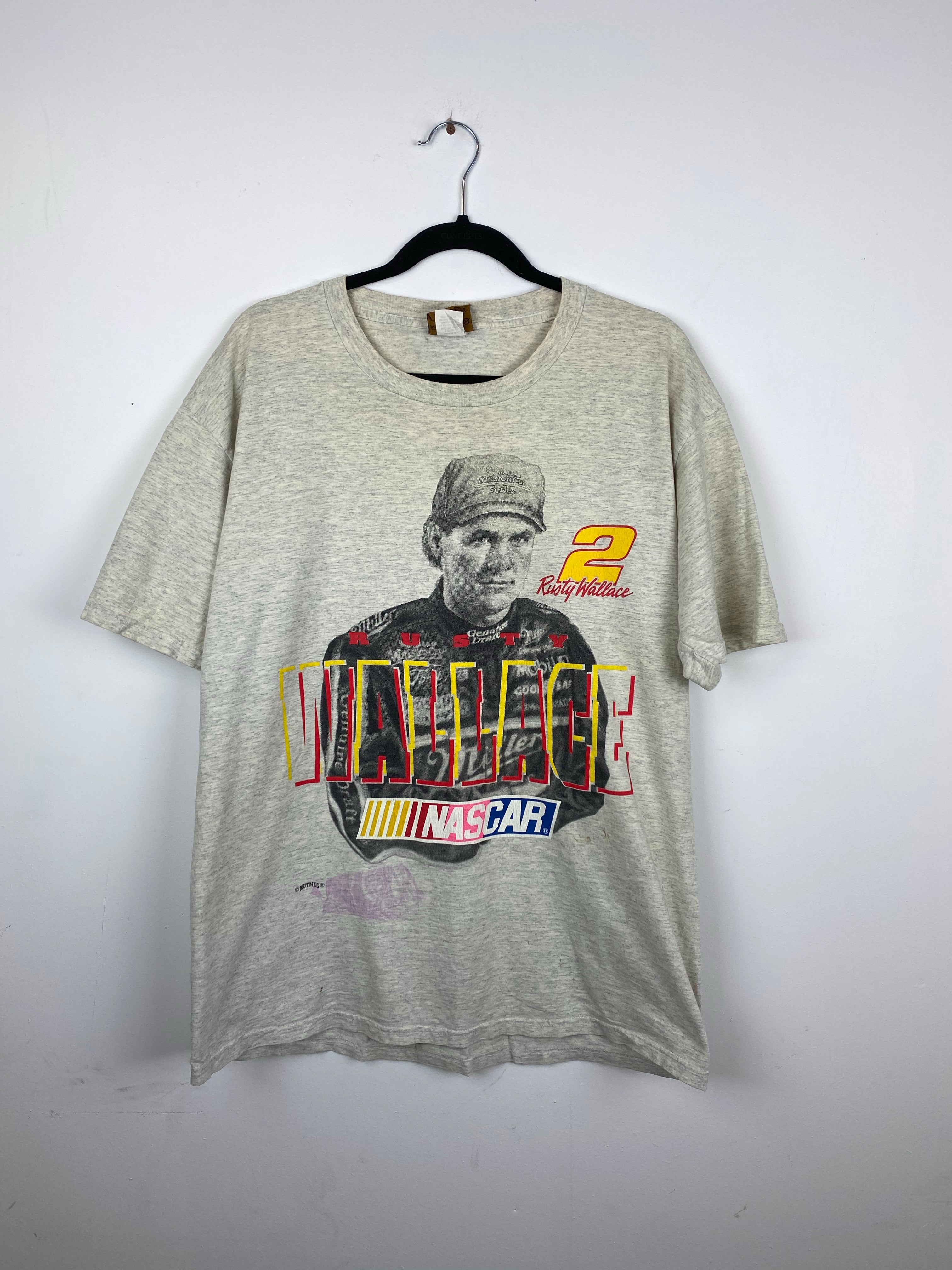 90s Rusty Wallace NASCAR sports t shirt - M/L