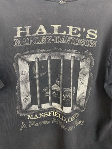 Faded Harley Davidson front and back t shirt