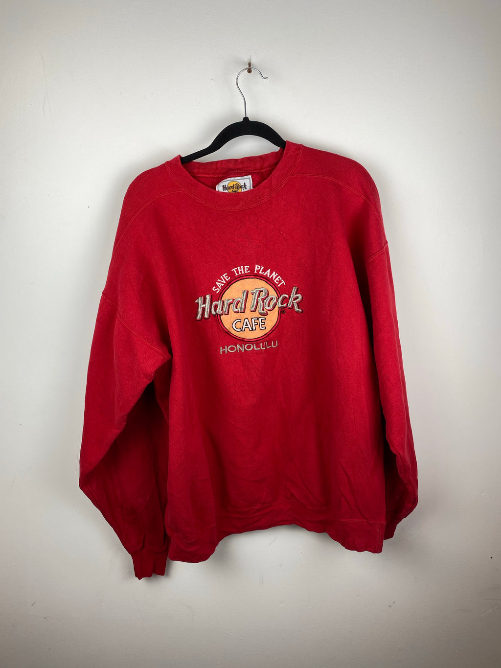 Embroidered Hard Rock Cafe crewneck