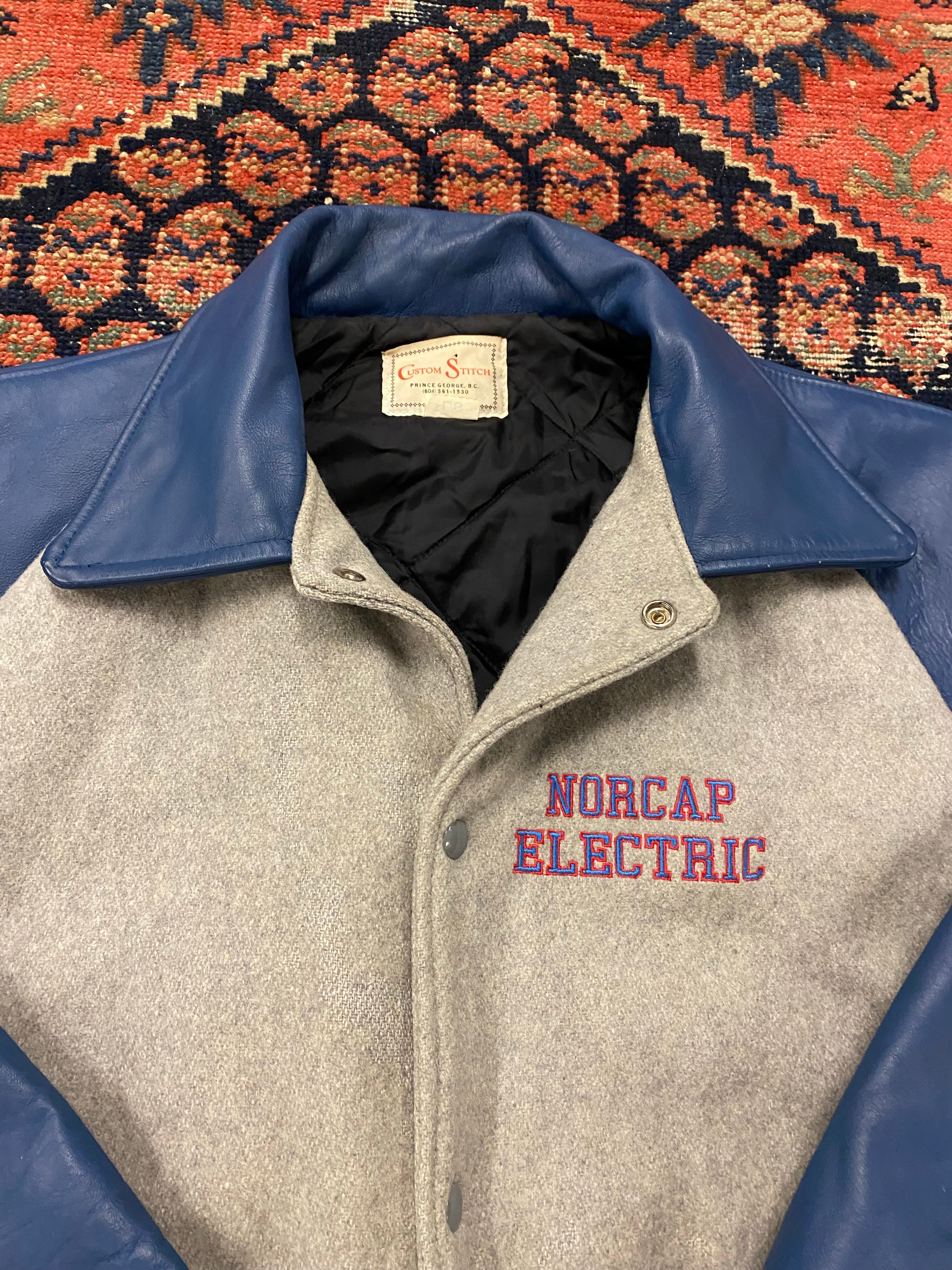 Vintage Collared Varsity Jacket - M/L