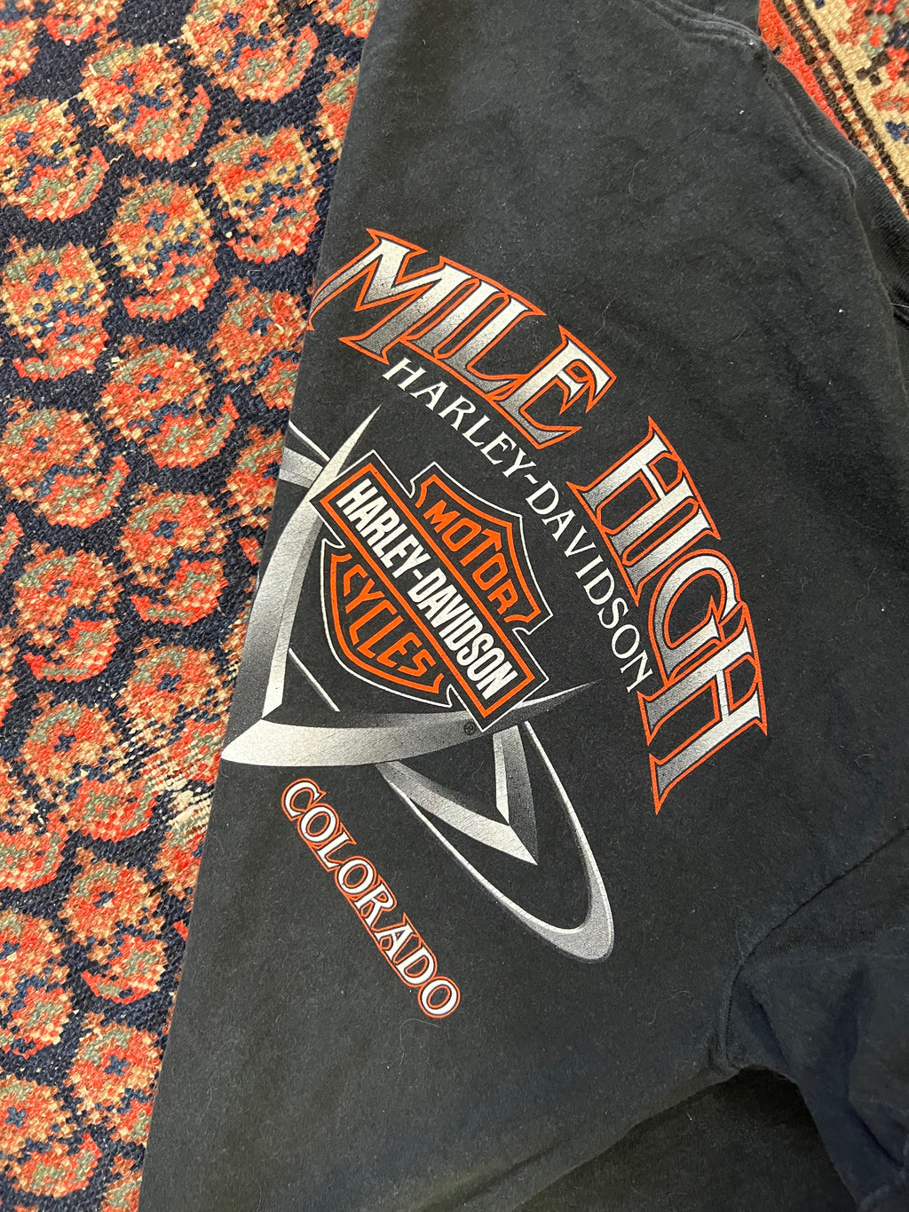 VINTAGE FRONT AND BACK HARLEY DAVIDSON T SHIRT- XS