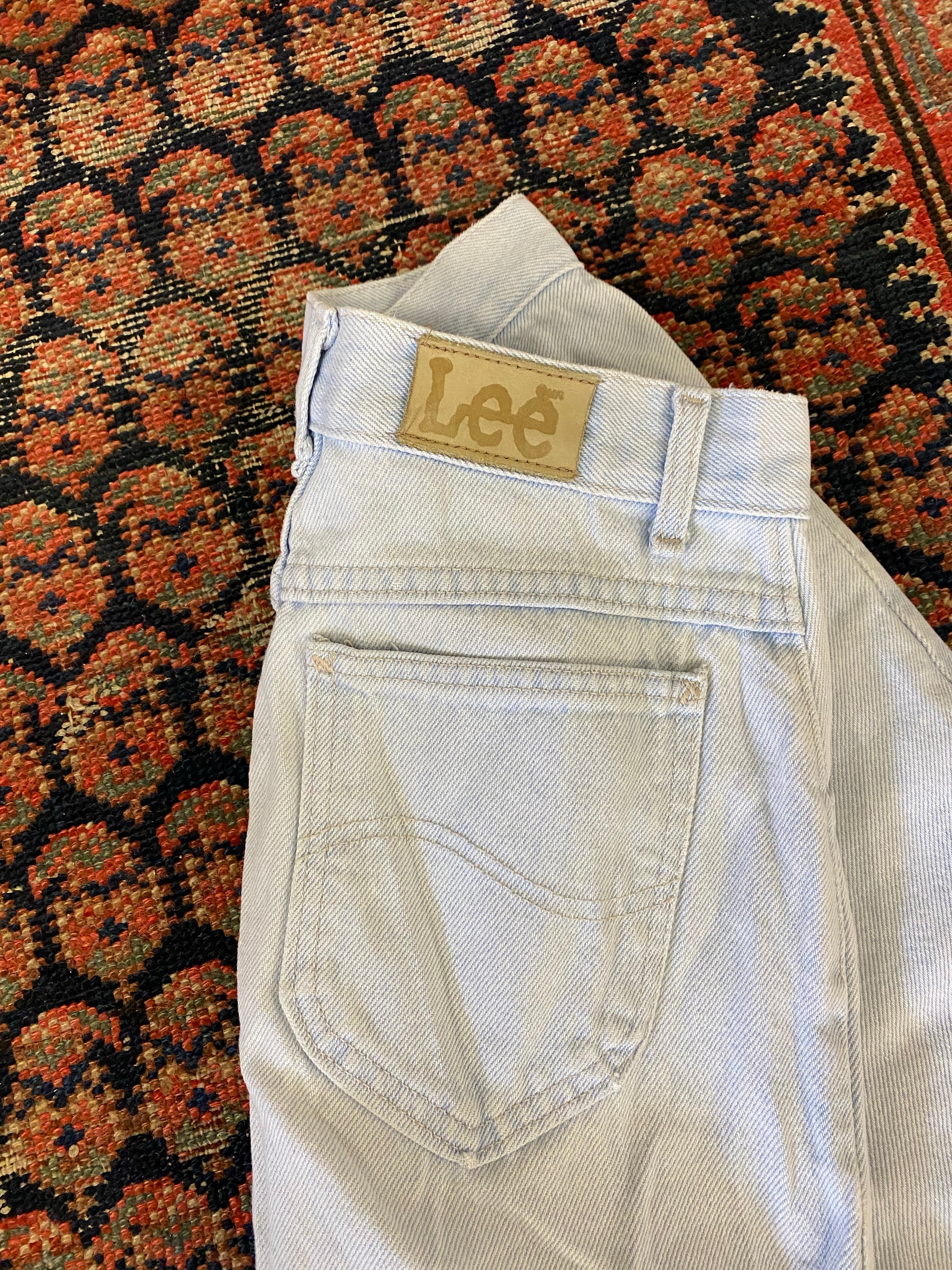 Vintage High Waisted Lee Denim Shorts - 25in