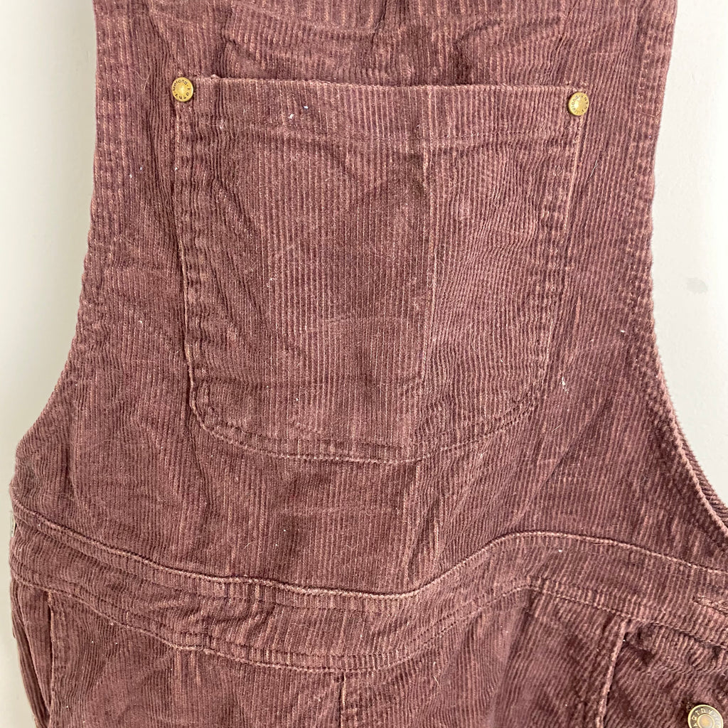 Brown cord overalls