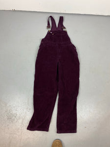 90s purple Corduroy overalls - S