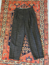 Load image into Gallery viewer, 90s Pleated Plaid Trousers - 31in