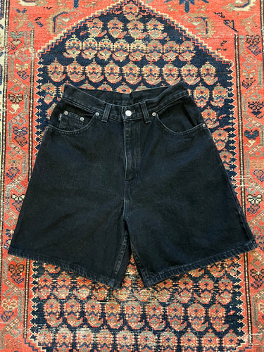 VINTAGE HIGH WAISTED DENIM CHIC SHORTS - 27IN/W