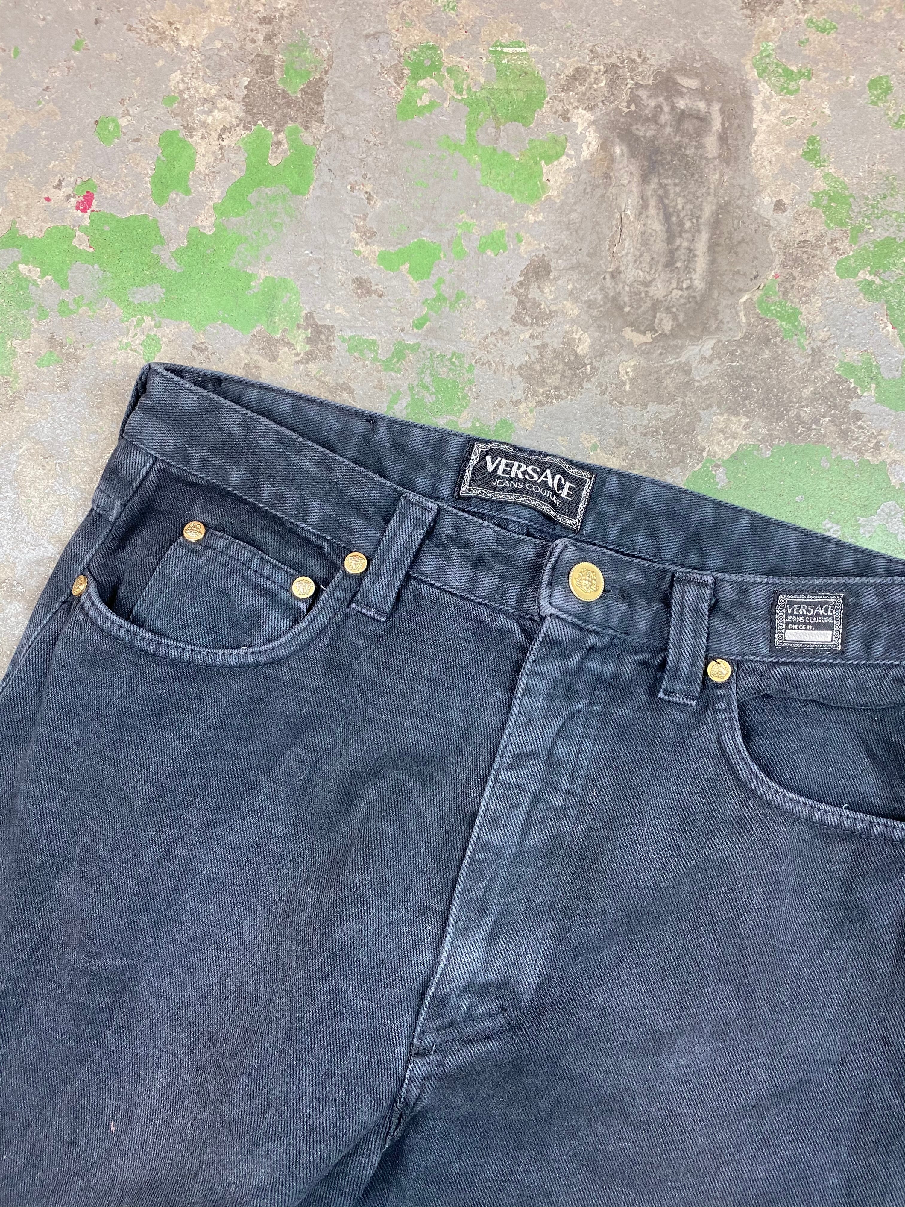 Vintage high waisted Versace denim pants