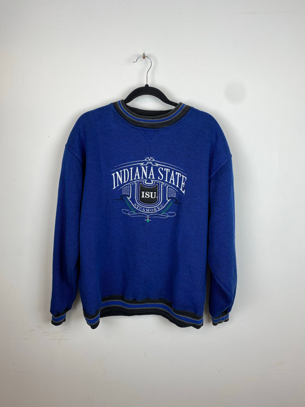 90s embroidered Indiana State crewneck