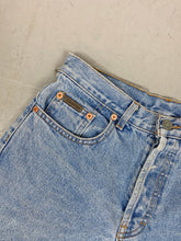 Load image into Gallery viewer, 90s CK high waisted denim shorts - 29in