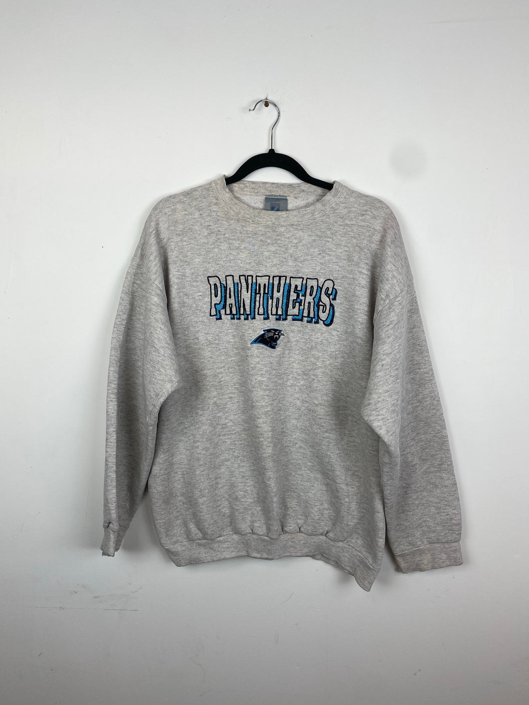90s embroidered Panthers crewneck