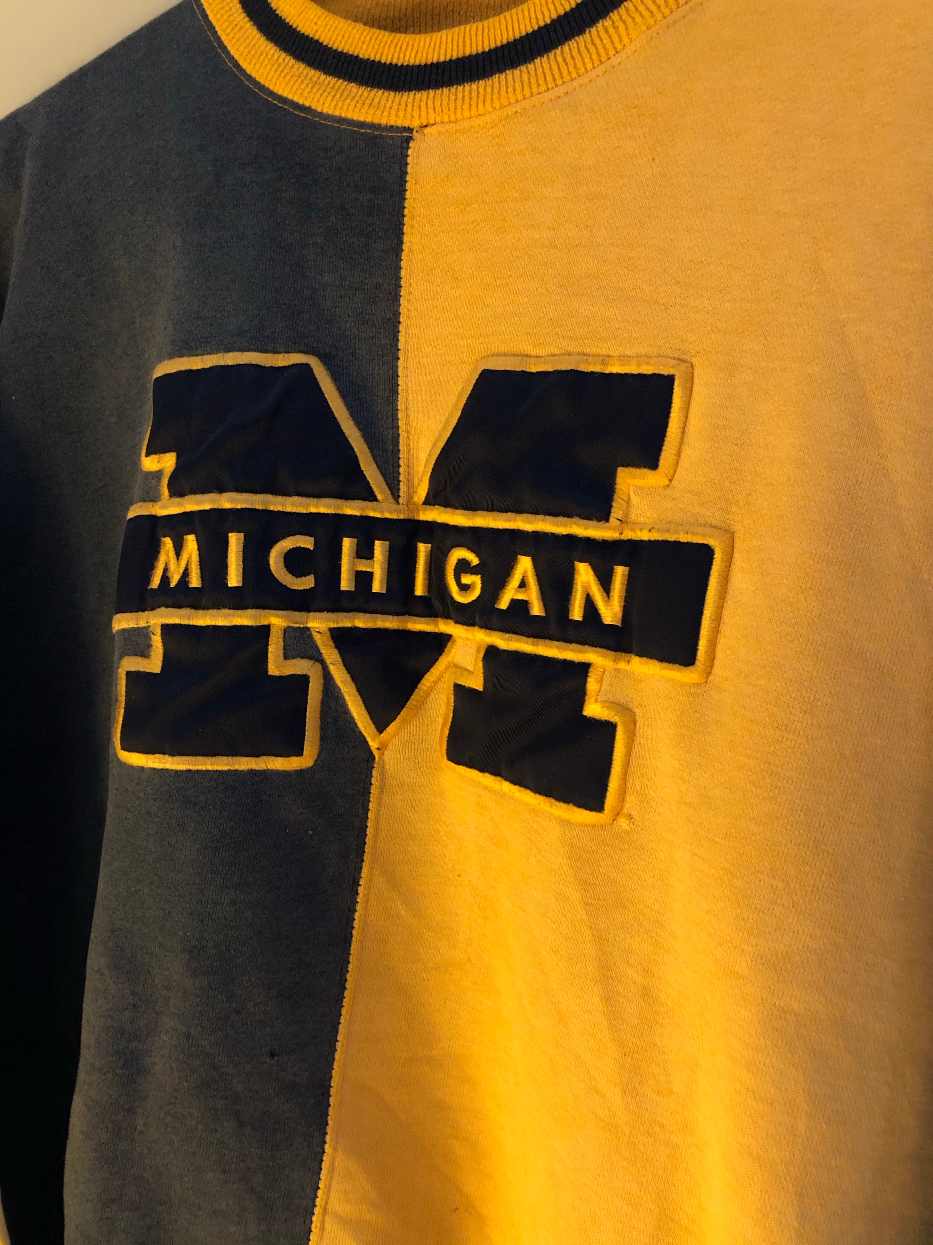 Two Tone Michigan Crewneck