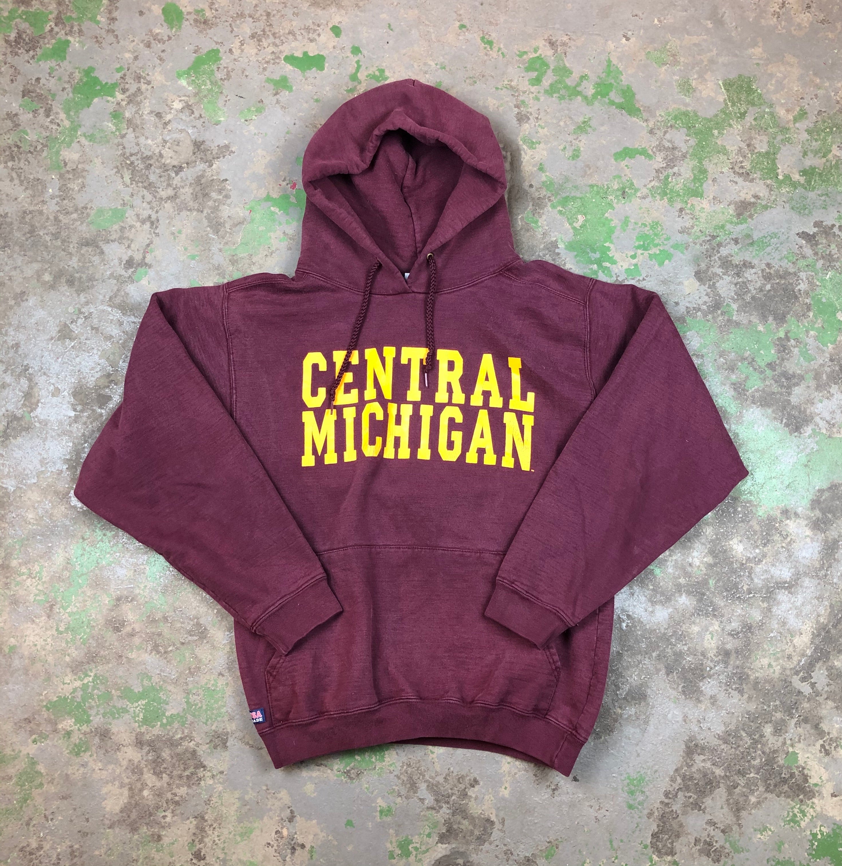90s heavyweight central Michigan hoodie