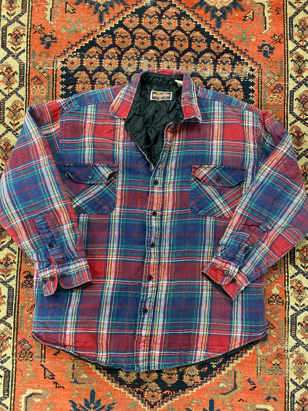 Vintage Lined Plaid Jacket - L