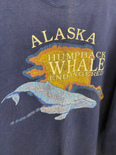 Load image into Gallery viewer, Vintage Alaska Endangered whales crewneck - L