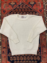 Load image into Gallery viewer, 90s White Knit Sweater - S