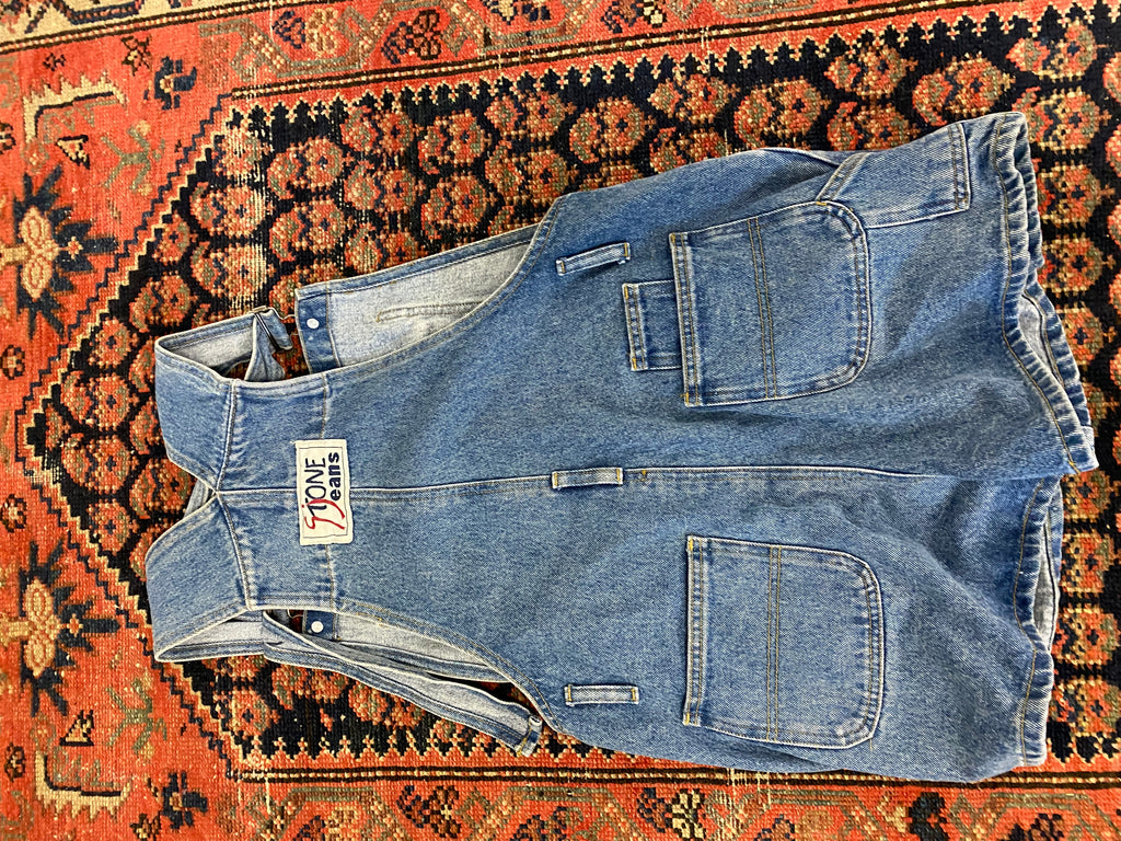 90s Short Overalls - S