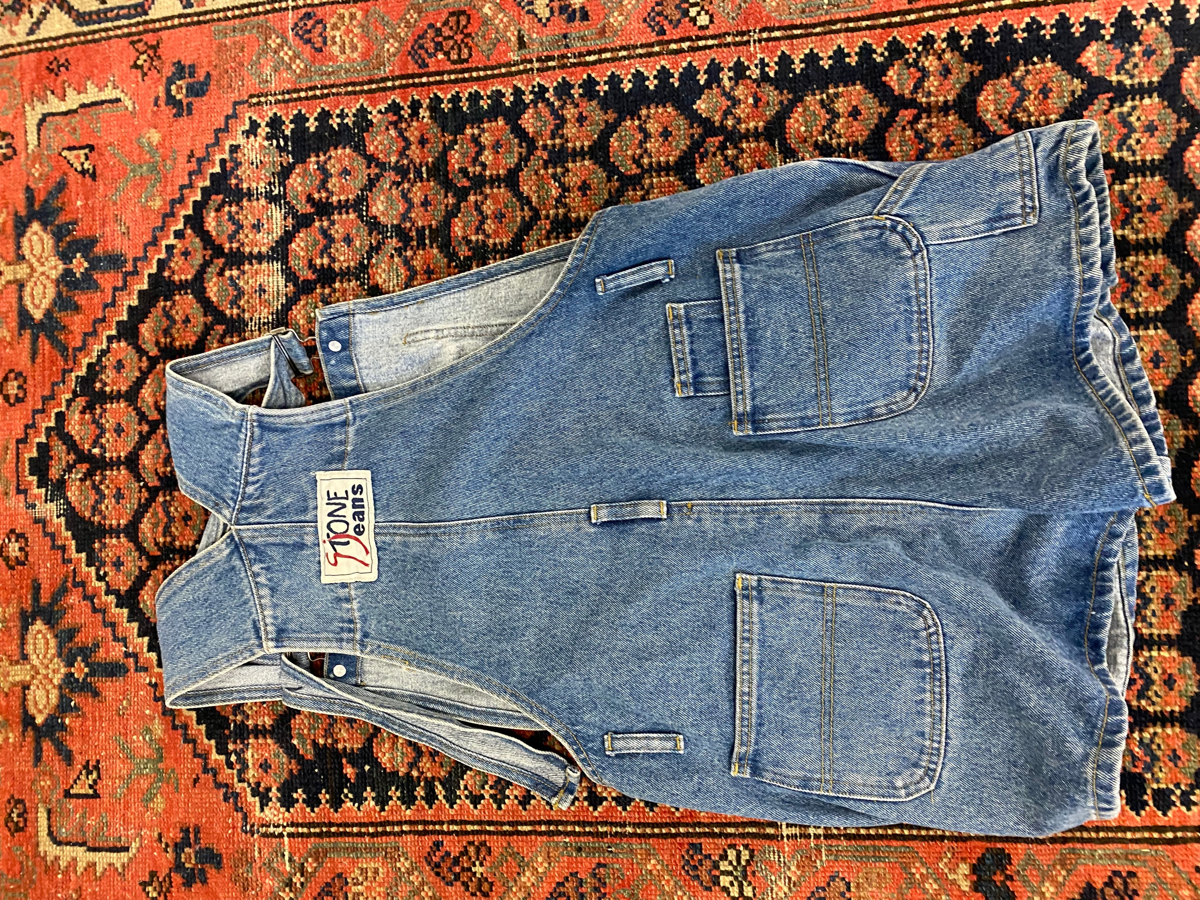 90s Short Overalls - S